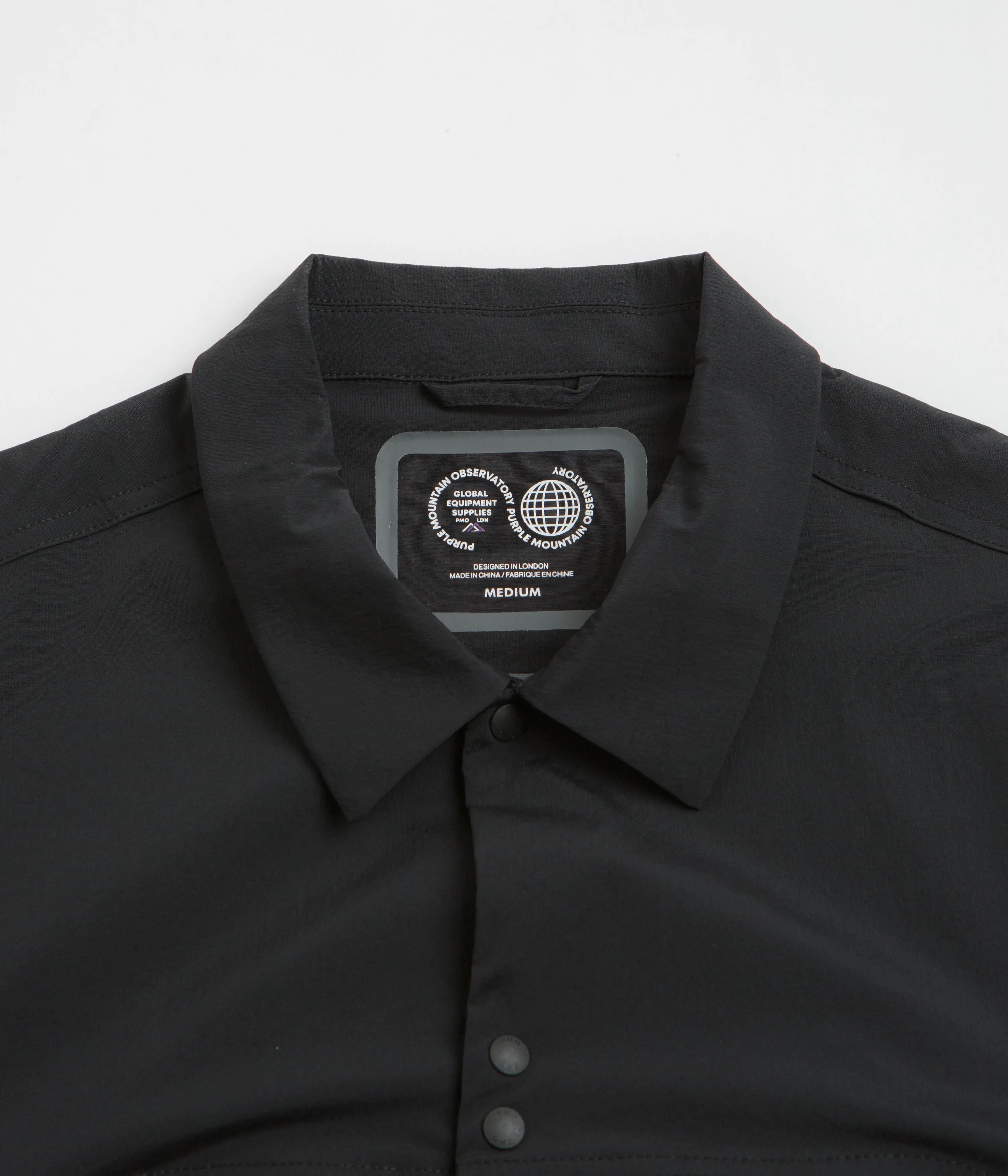 Purple Mountain Observatory Field Shirt - Black Trendy Pattern