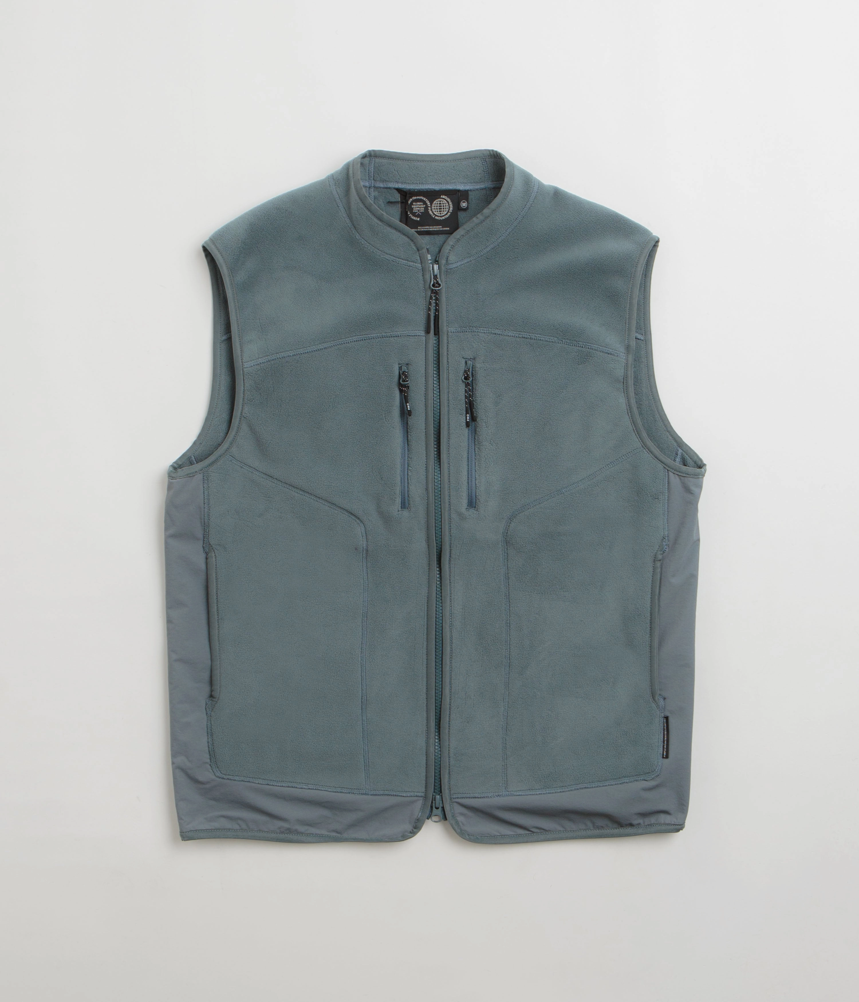 Purple Mountain Observatory Artic Fleece Vest - Stormy Rugged Style Noise Reduced Fastener System