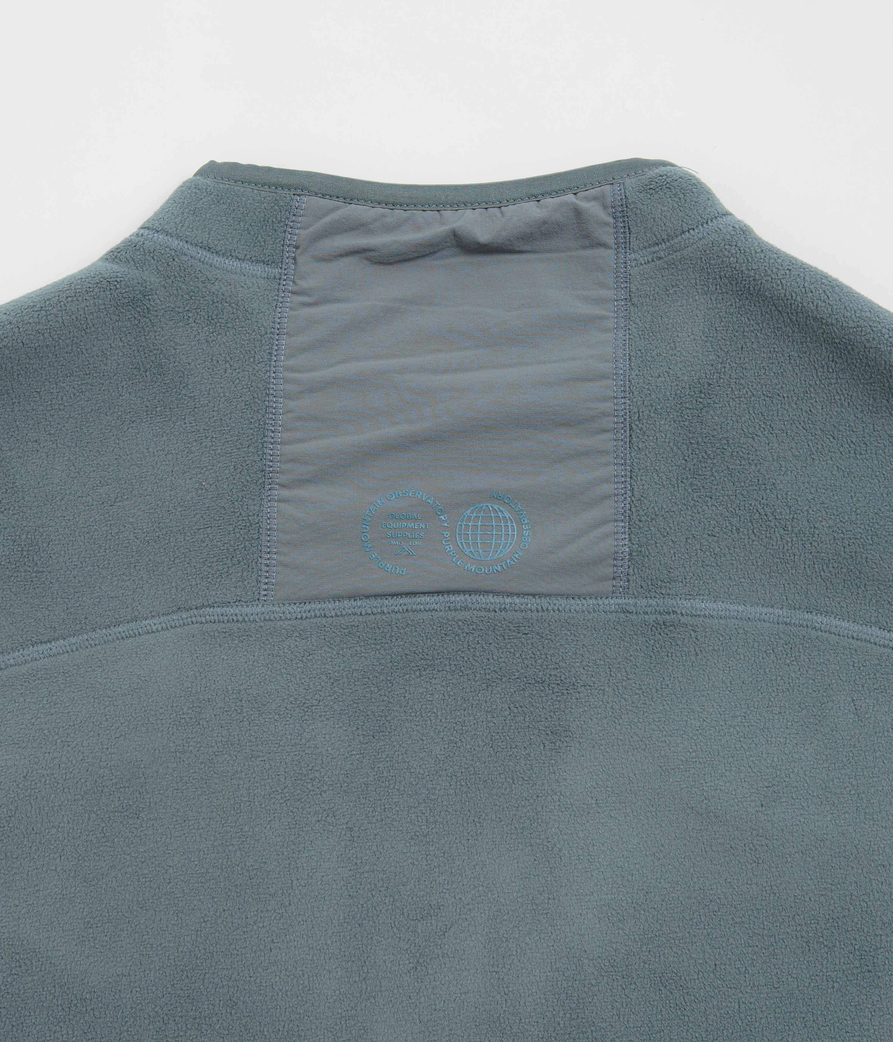 Purple Mountain Observatory Artic Fleece Vest - Stormy Travel Ready Look Reflective Trim