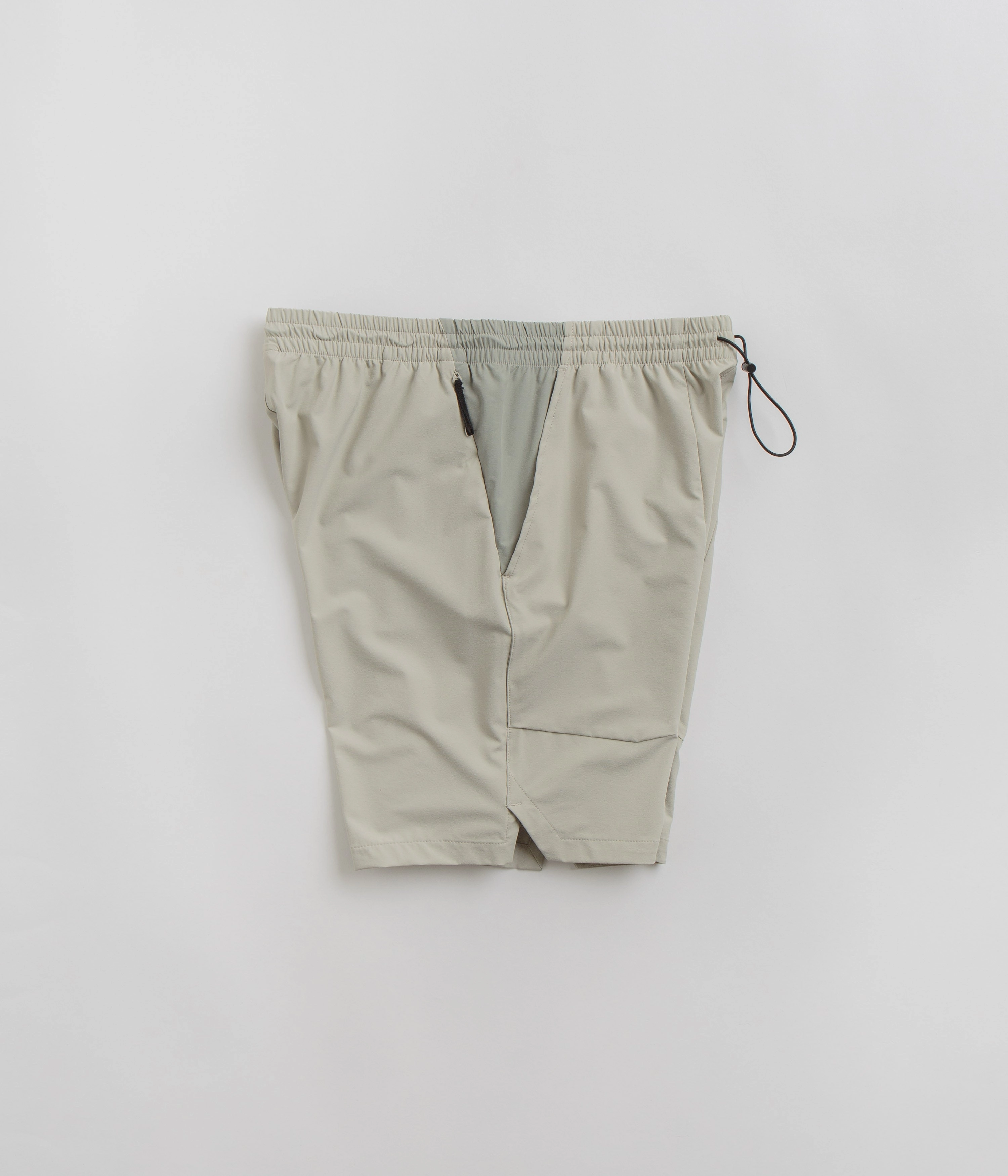 Slim Look Faux Leather Purple Mountain Observatory Blocked Climbing Shorts - Grey Teal