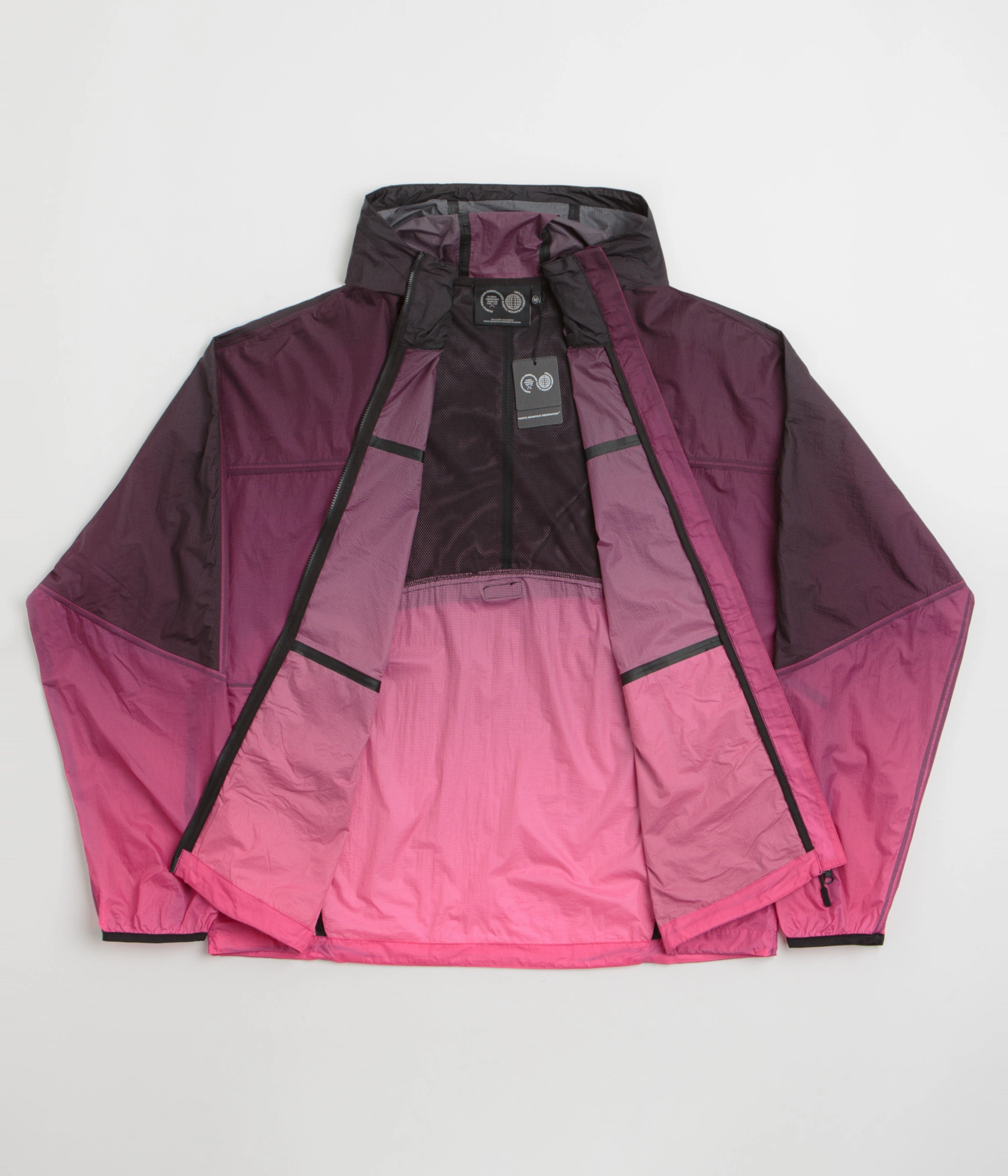 Non Bulky Insulation Purple Mountain Observatory Breeze Jacket - Rasberry Ombre