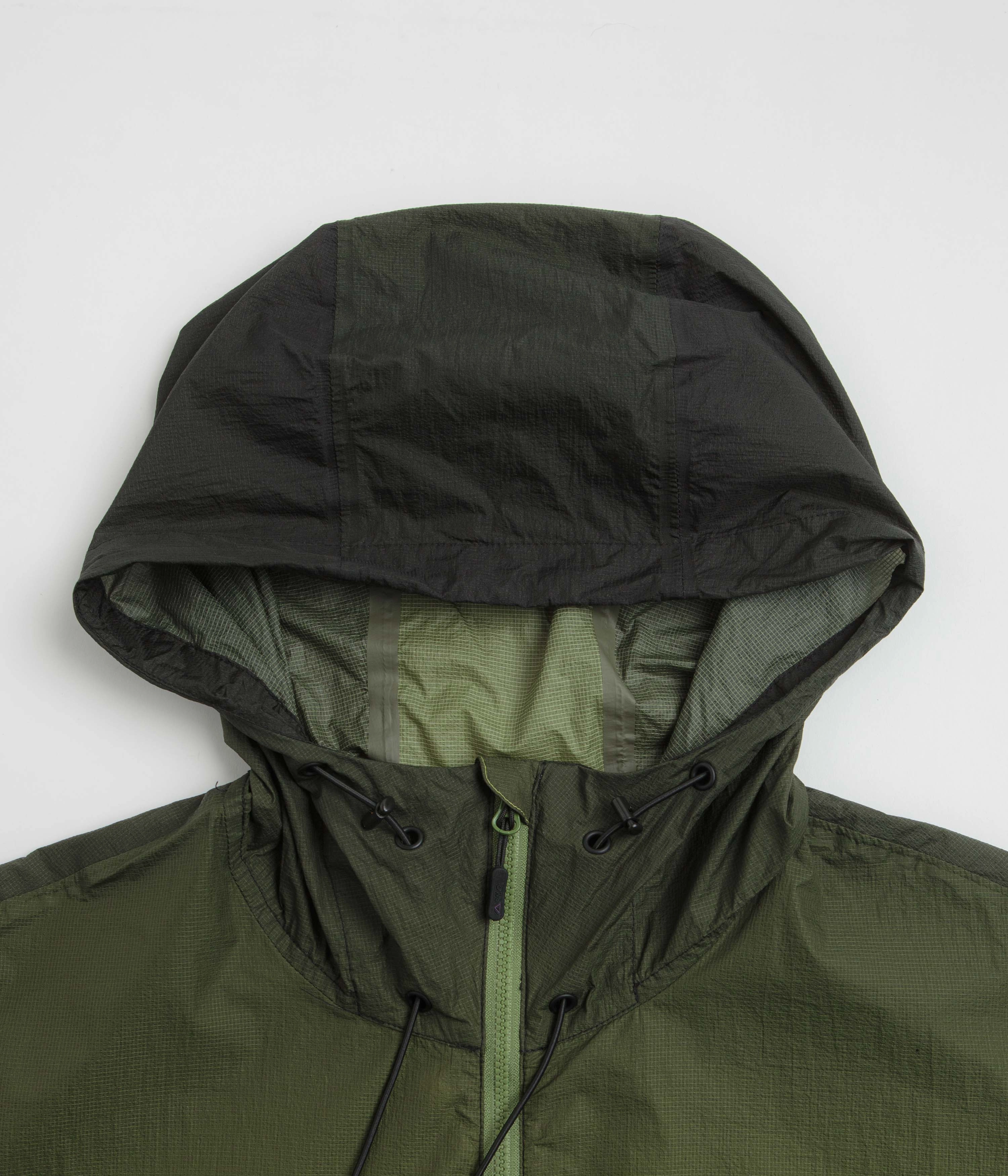 QuickDry Fabric Purple Mountain Observatory Ombre Print Breeze Jacket - Lime / Black