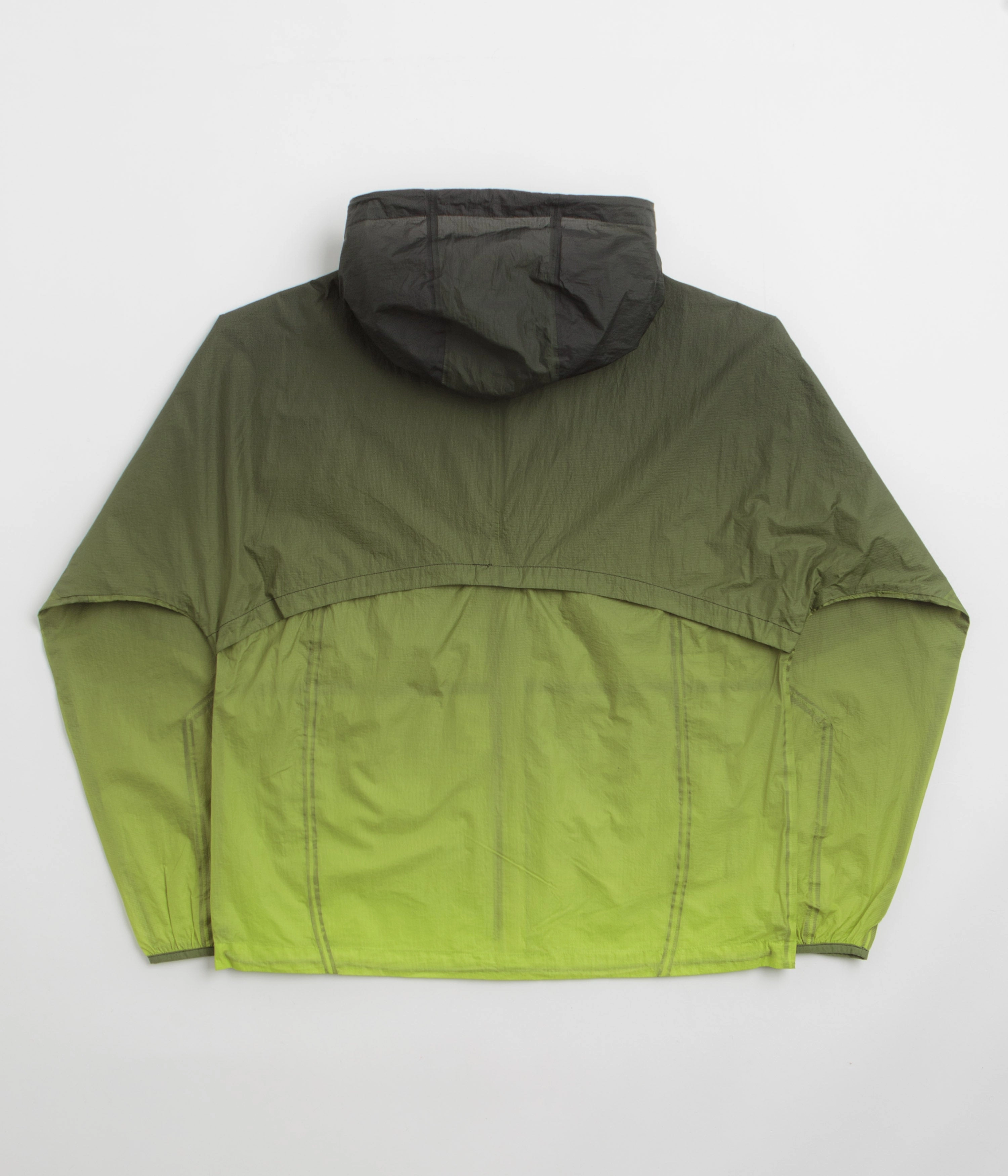 Purple Mountain Observatory Ombre Print Breeze Jacket - Lime / Black Tech Use Modern Day Look
