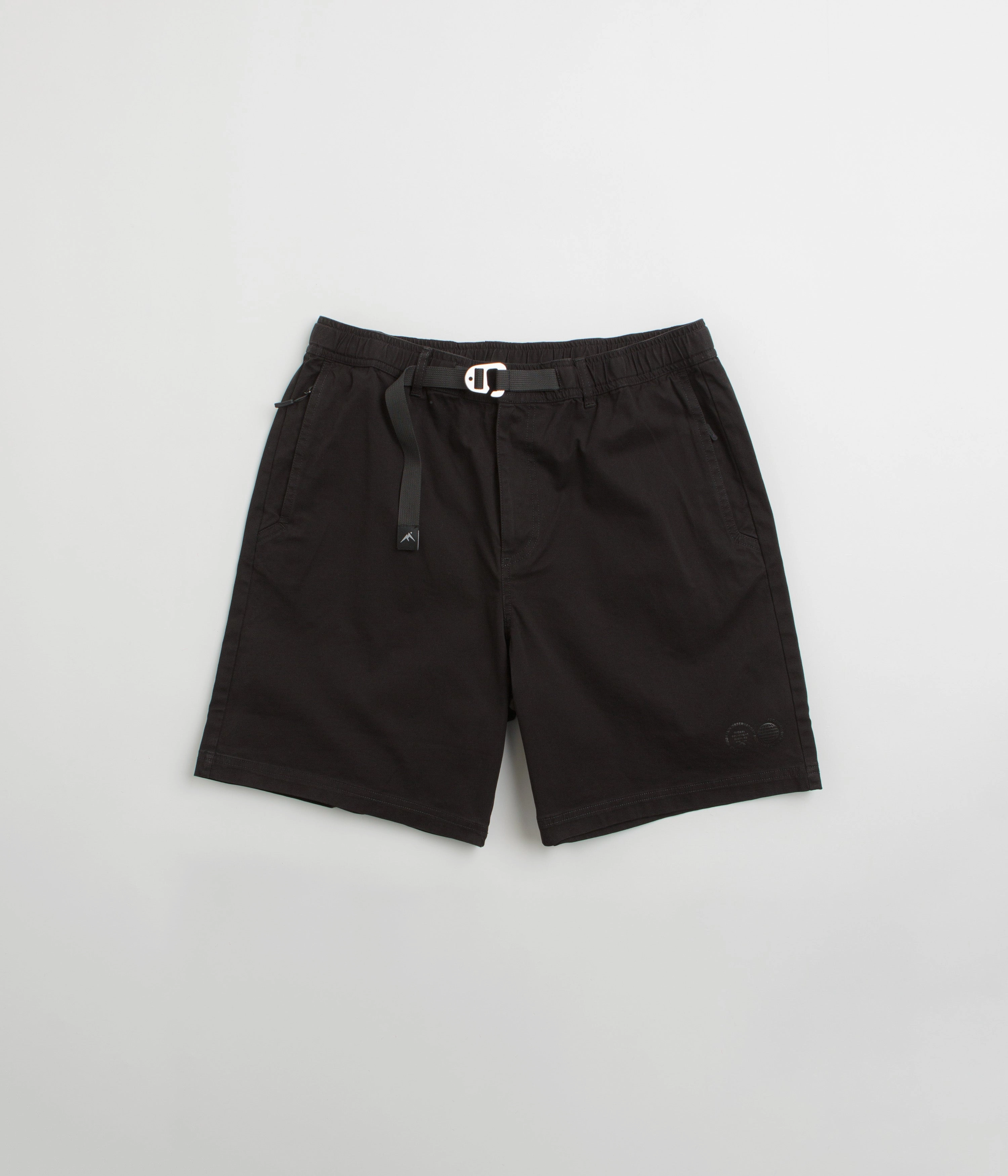 striped shorts Purple Mountain Observatory Trek Shorts - Black