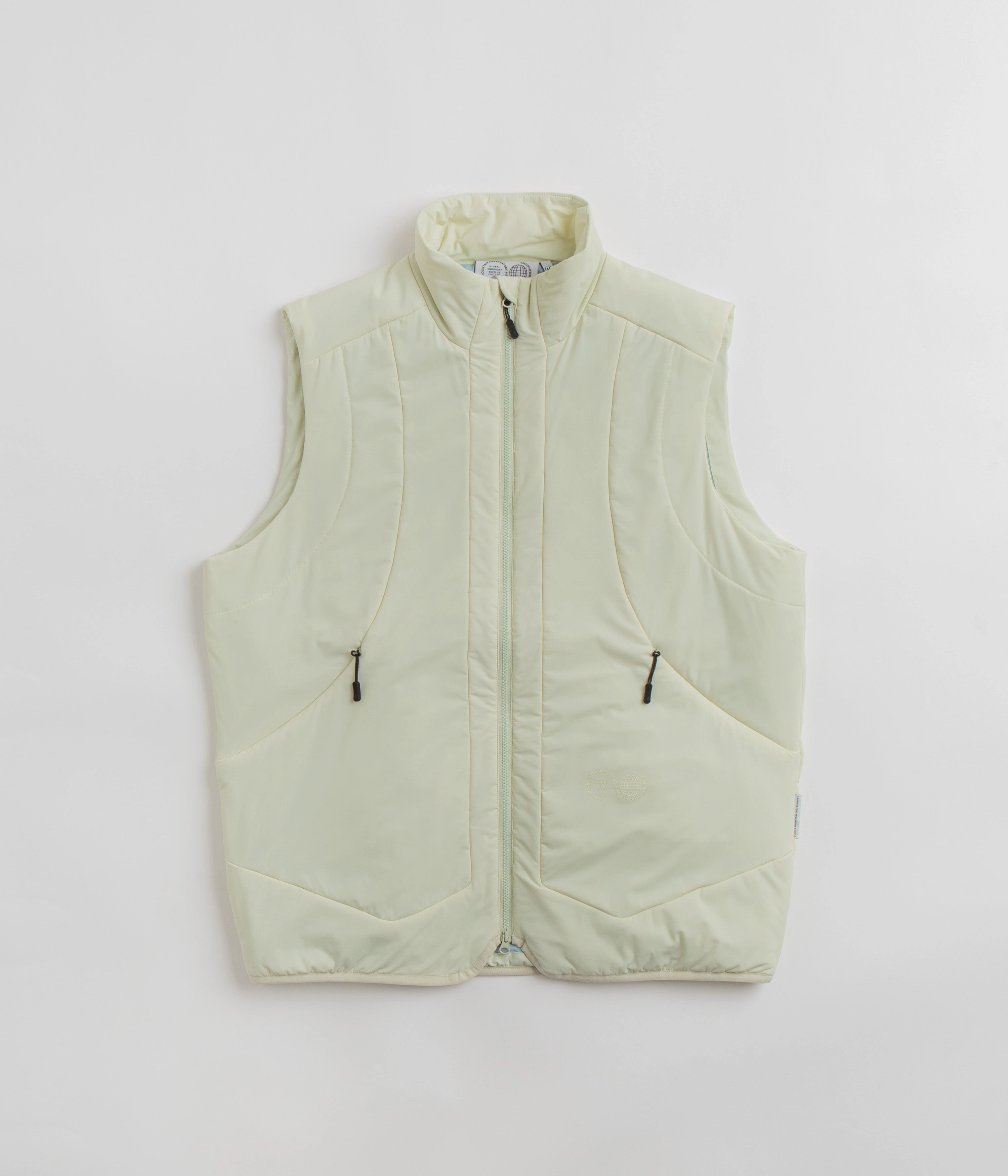 Purple Mountain Observatory Water Repel Kyoto Quilted Vest - Bone Thick Insulation