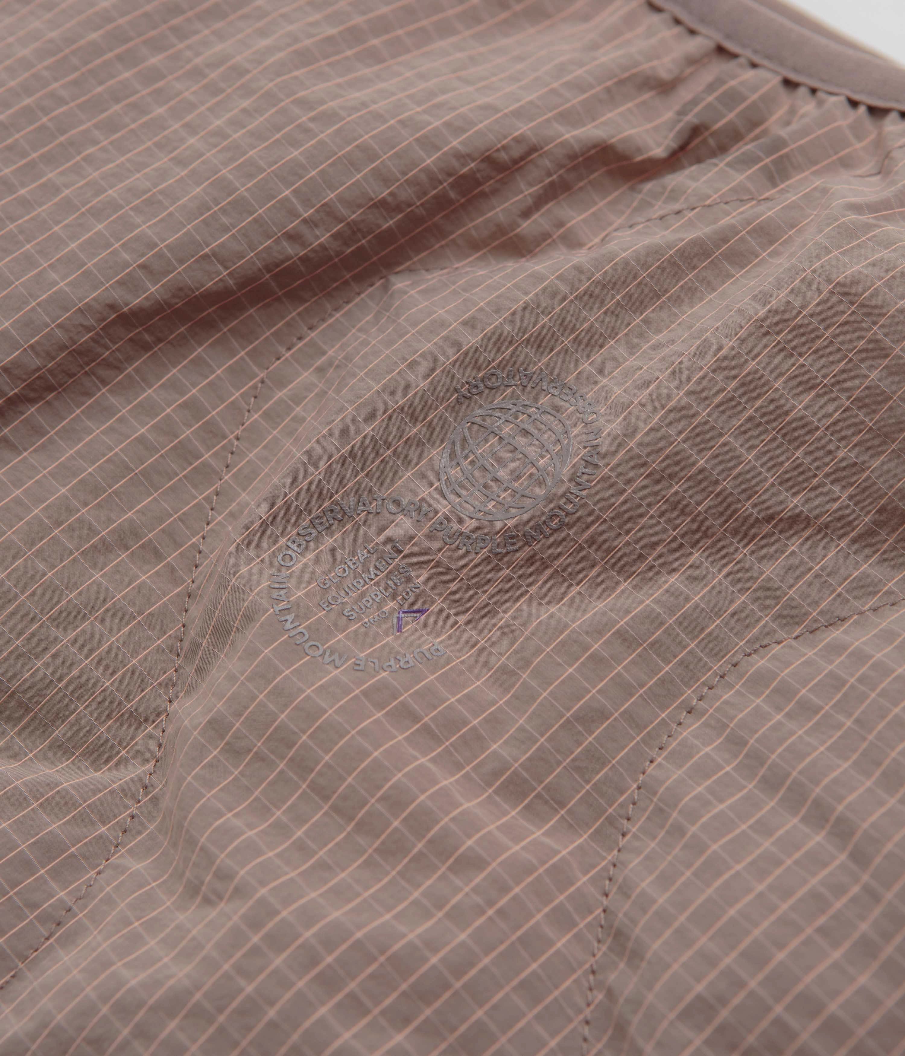 Purple Mountain Observatory Waves Ripstop Vest - Putty Abrasion Resistant Surface