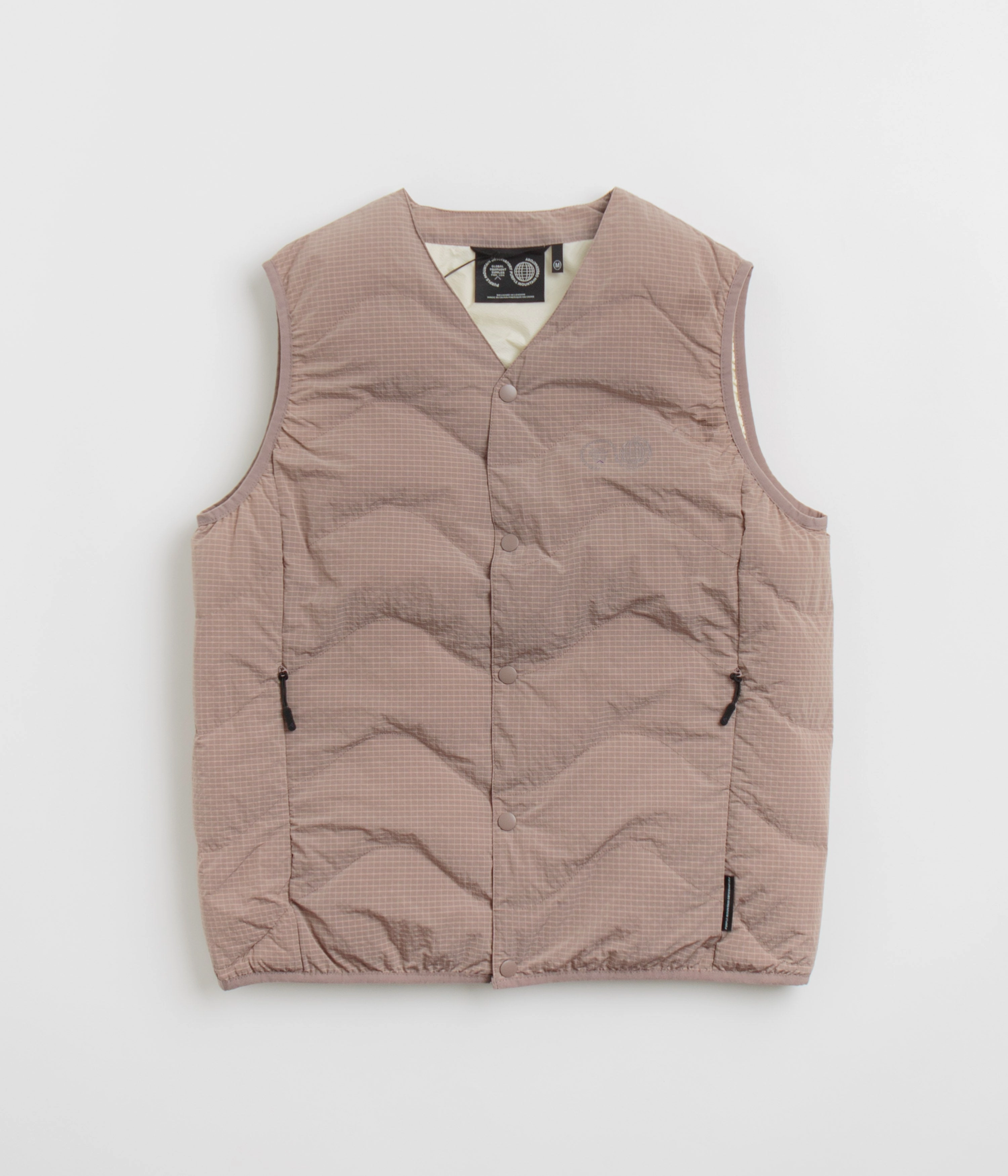 Teflon Coated Purple Mountain Observatory Waves Ripstop Vest - Putty