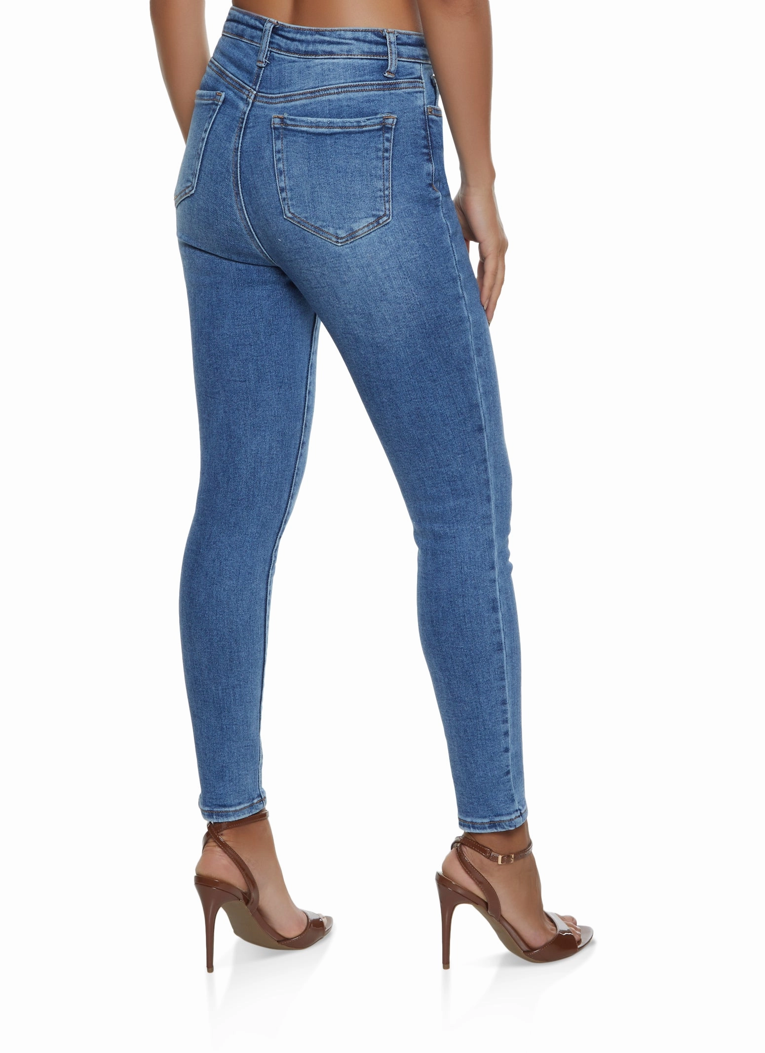 WAX Basic High Waisted Skinny Jeans Smart Casual Spring Mood Formal Multi Season Piece