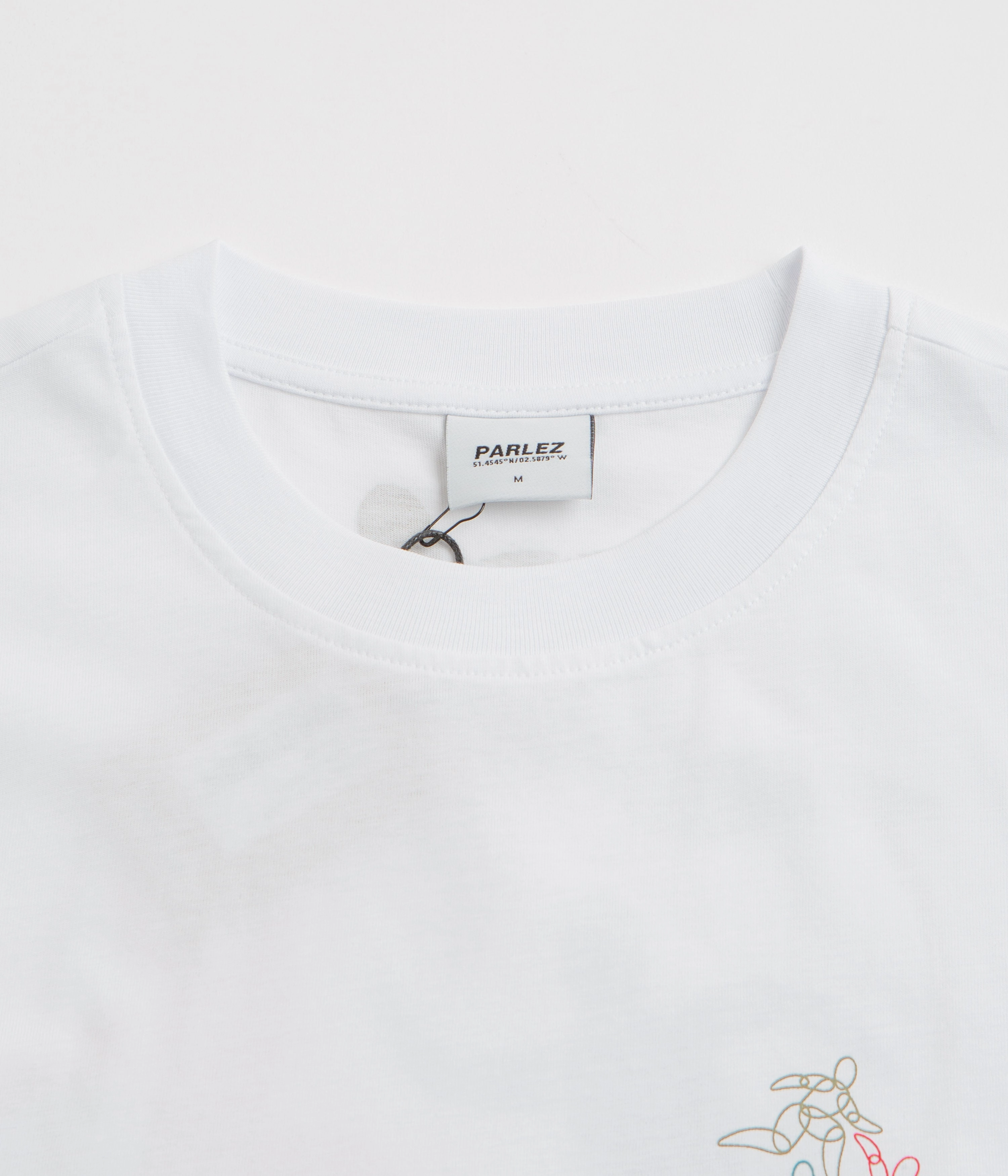 Parlez Corpora T-Shirt - White Cool and Comfortable