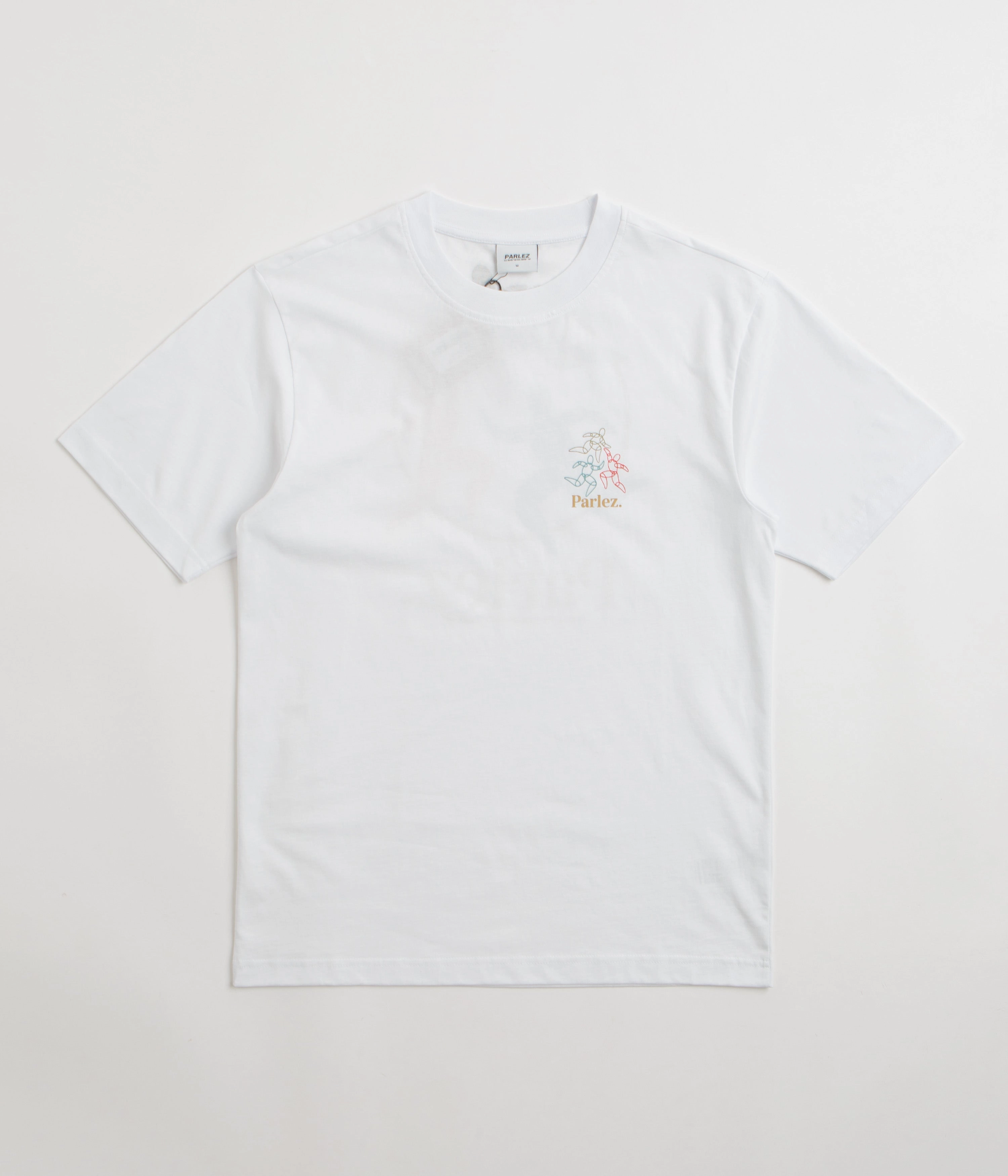 Parlez Corpora T-Shirt - White Micro Perforation Casual Everyday