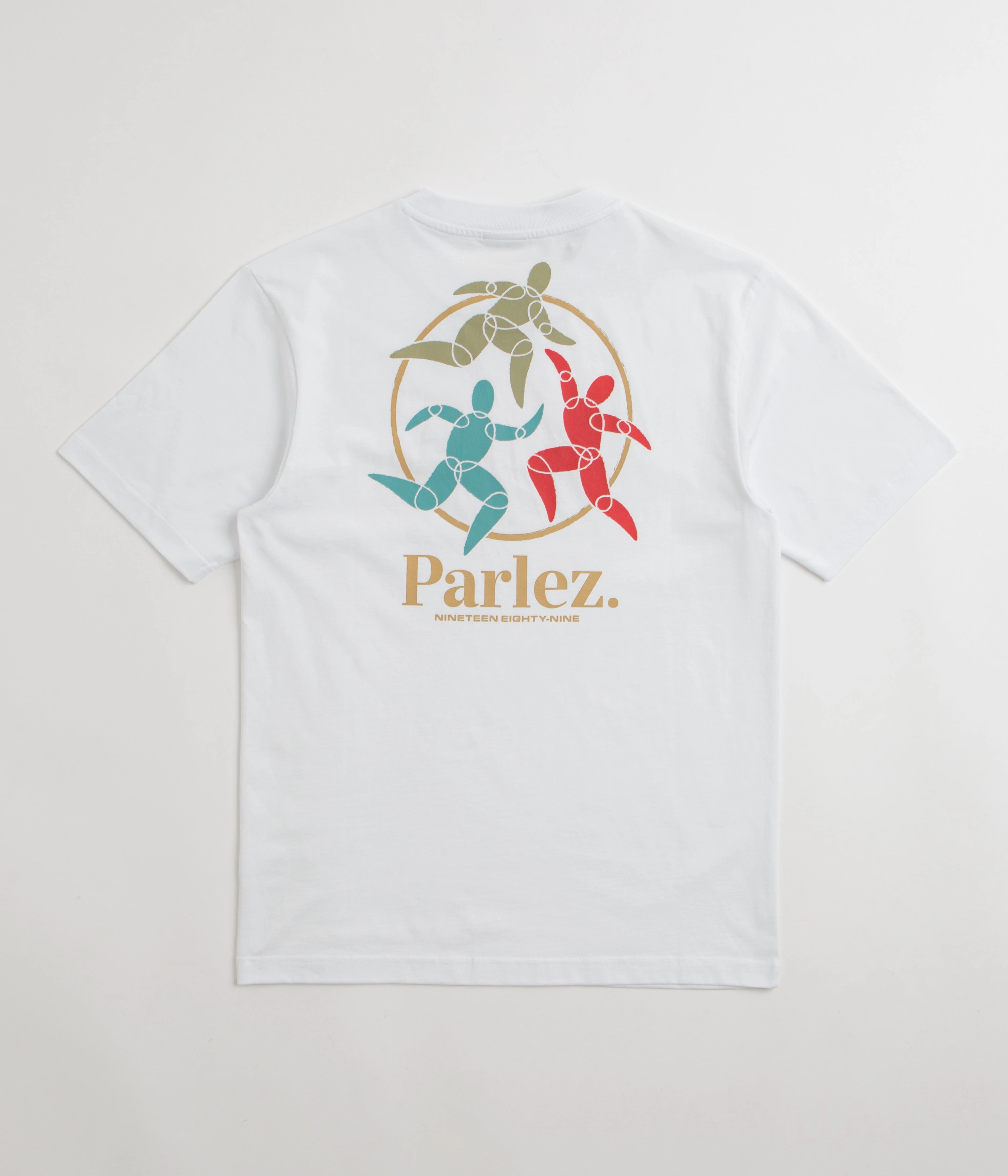 Tagless Neckline UV Protection Fabric Parlez Corpora T-Shirt - White