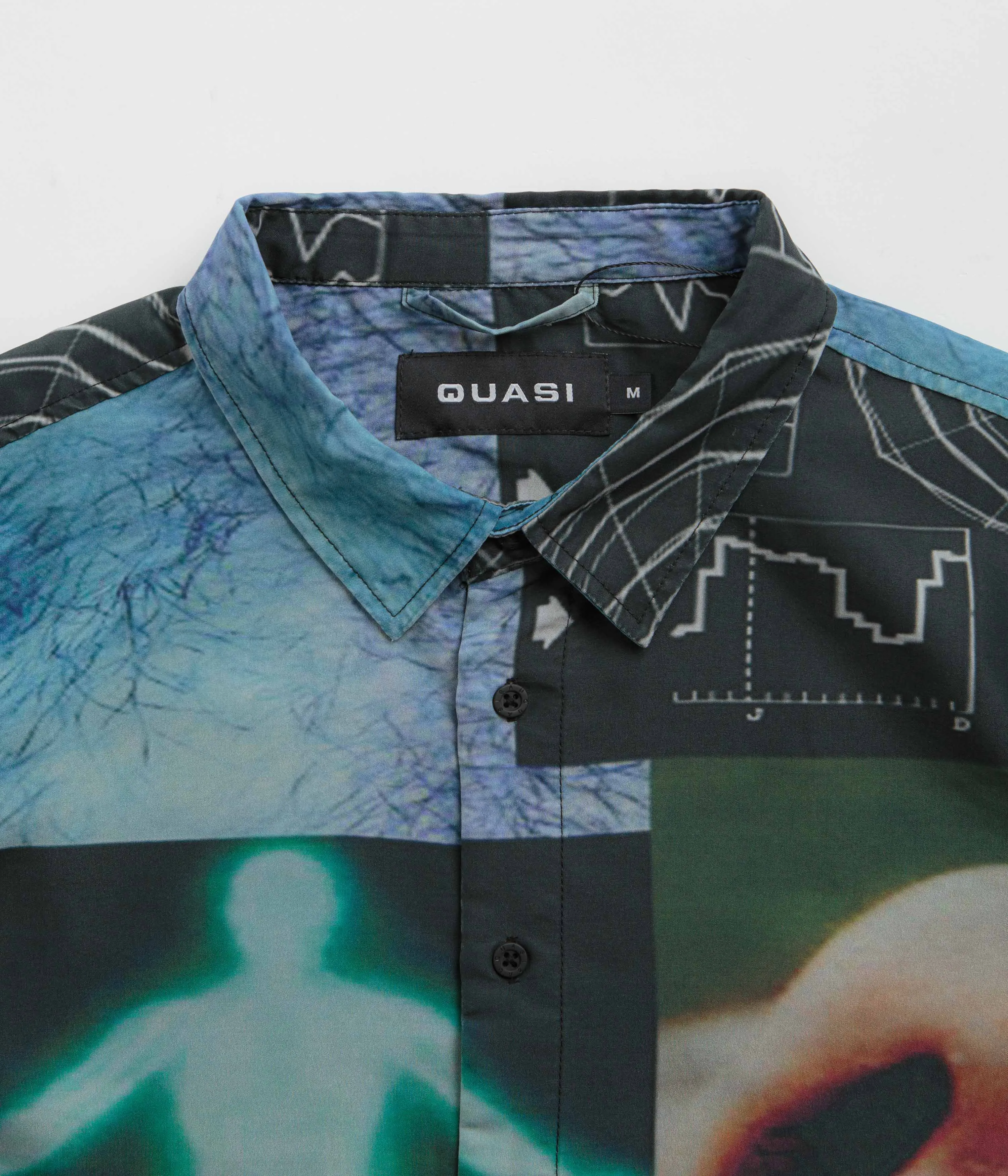 Quasi Short Sleeve Shirt - Multi Soft touch finish Smooth Texture