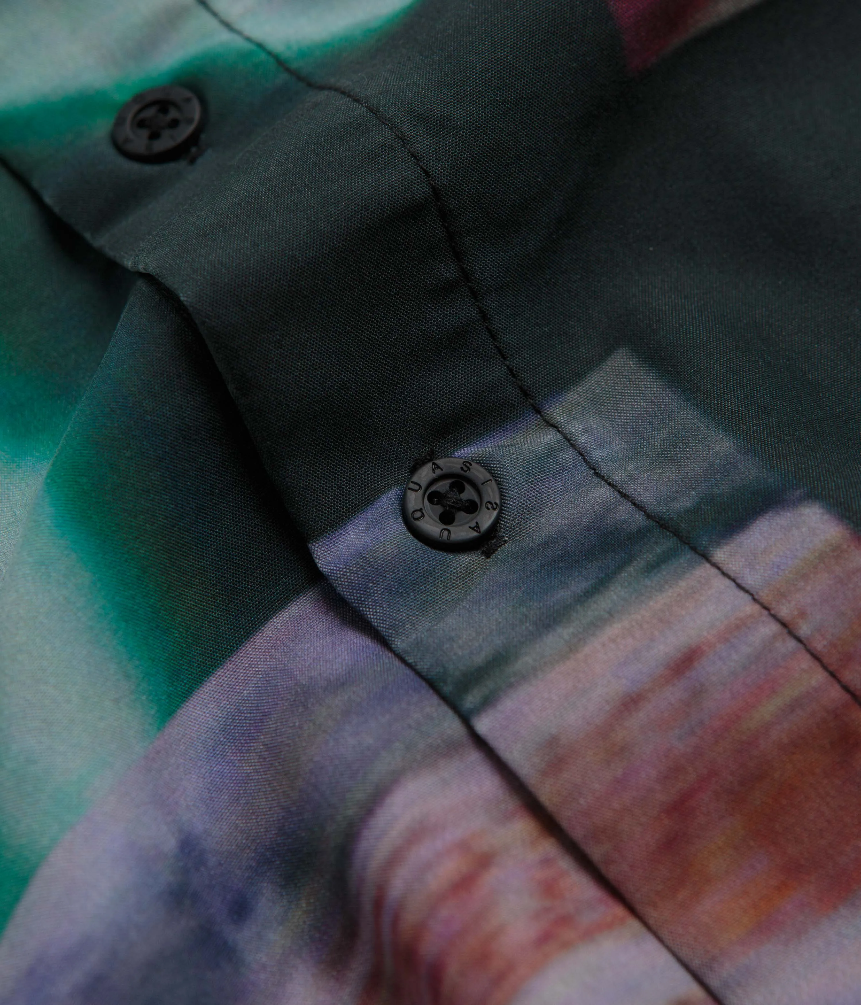 Quasi Short Sleeve Shirt - Multi Non-Iron Athletic Cut
