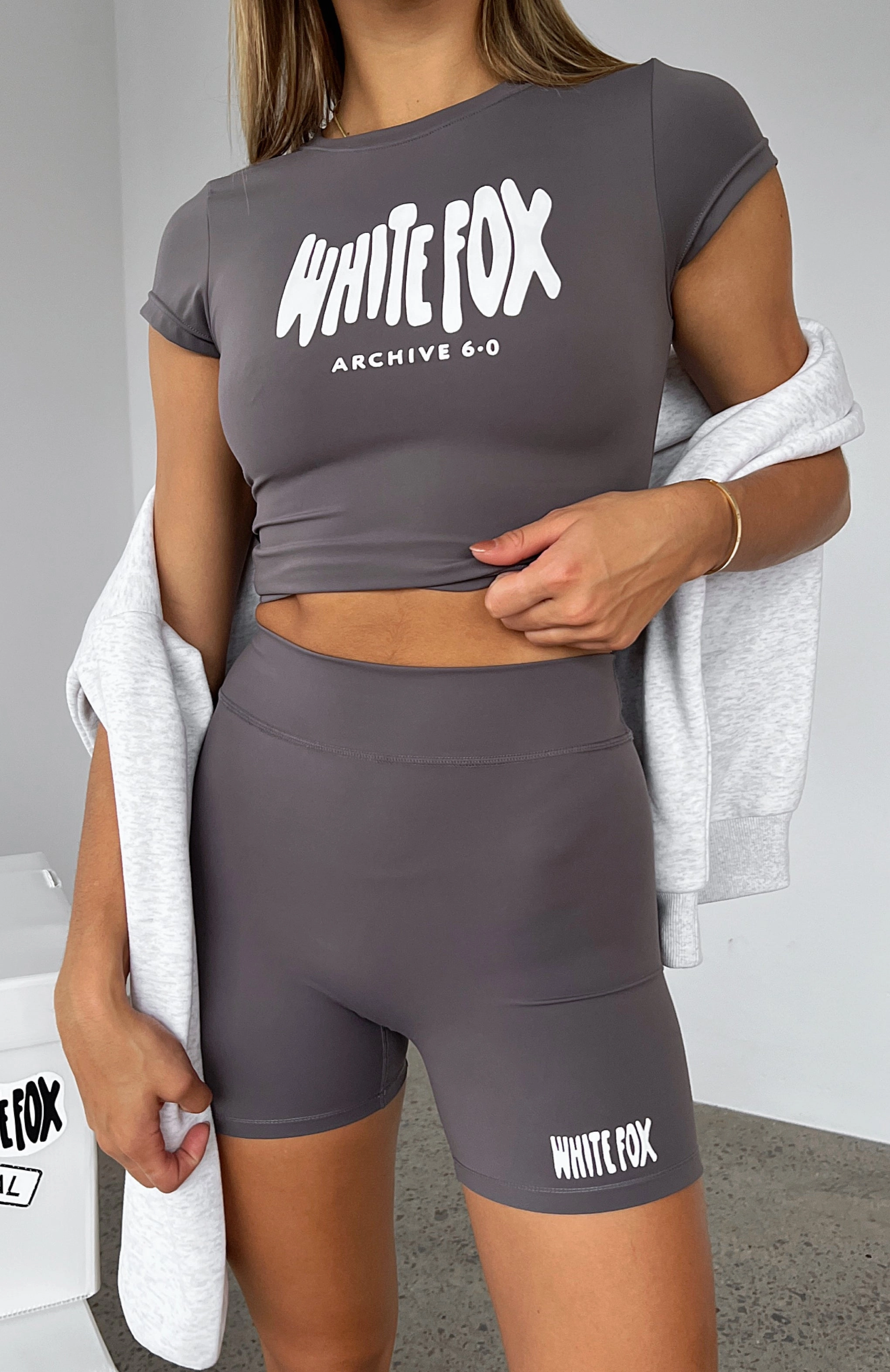 Stretch waistband Non Restrictive Cut Archive 6.0 Bike Shorts Ash