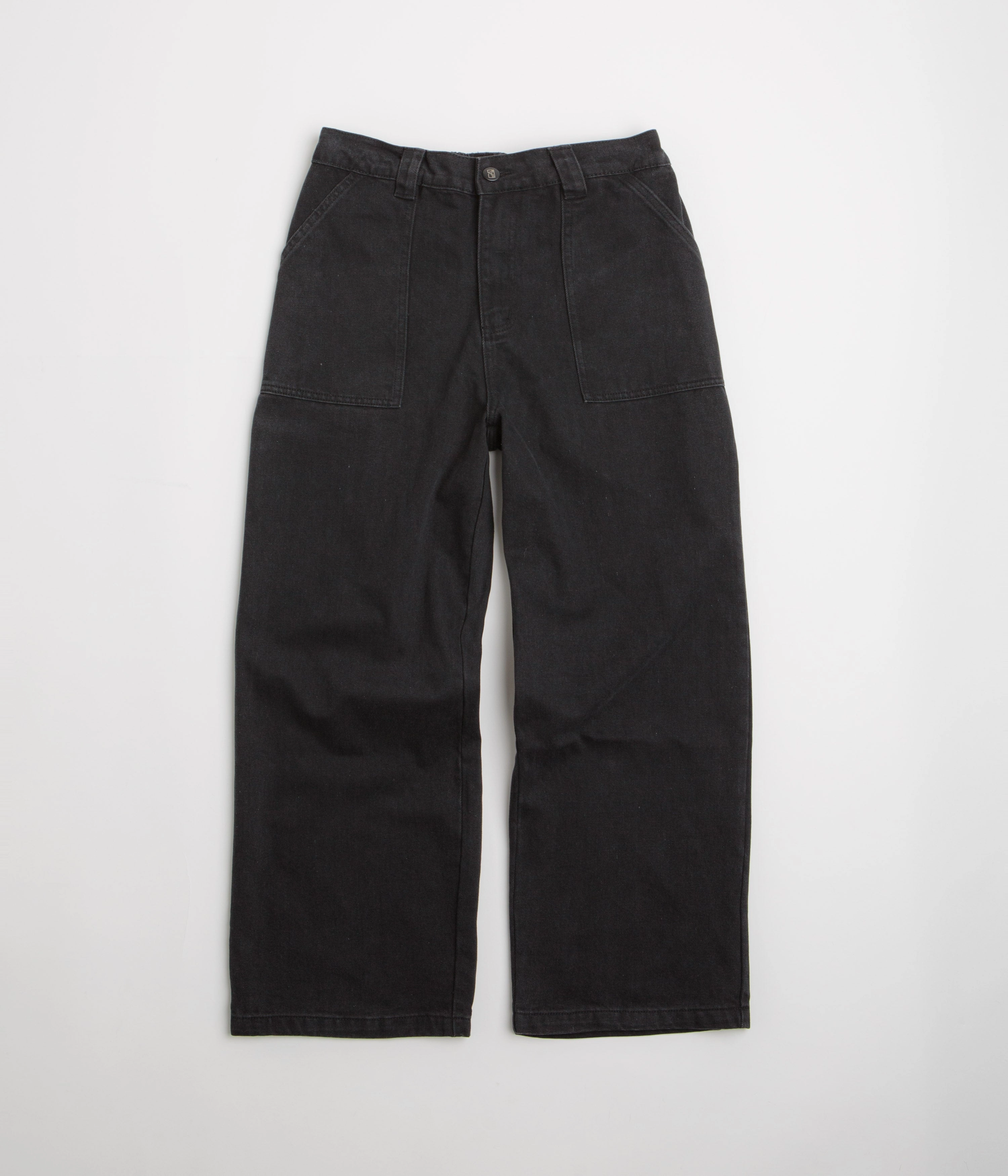 Side slits Poetic Collective Painter Pants - Black Denim
