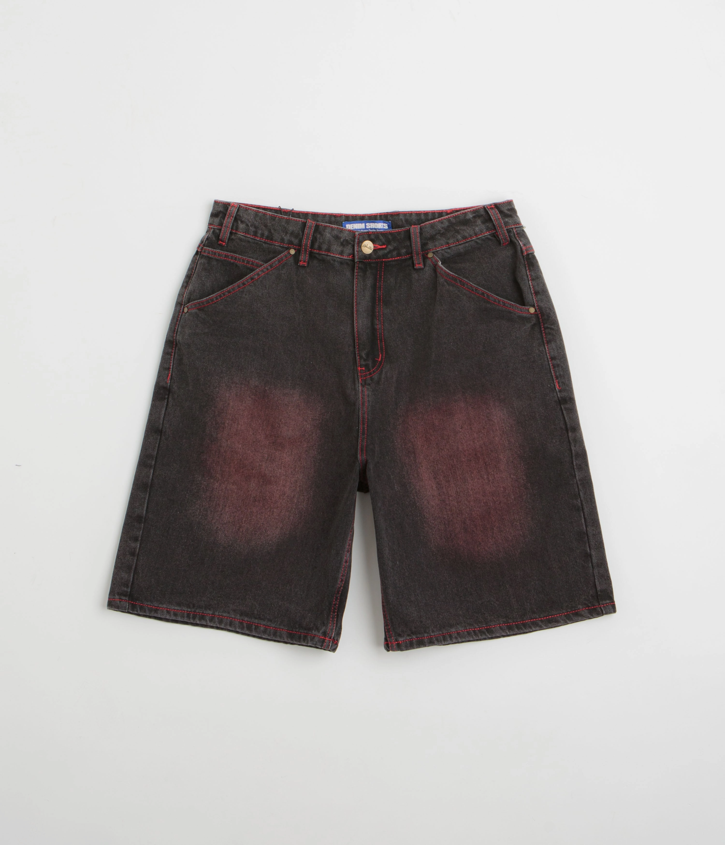 Butter Goods Encounter Denim Shorts - Tinted Washed Black Daywear Hidden Storage Compartment