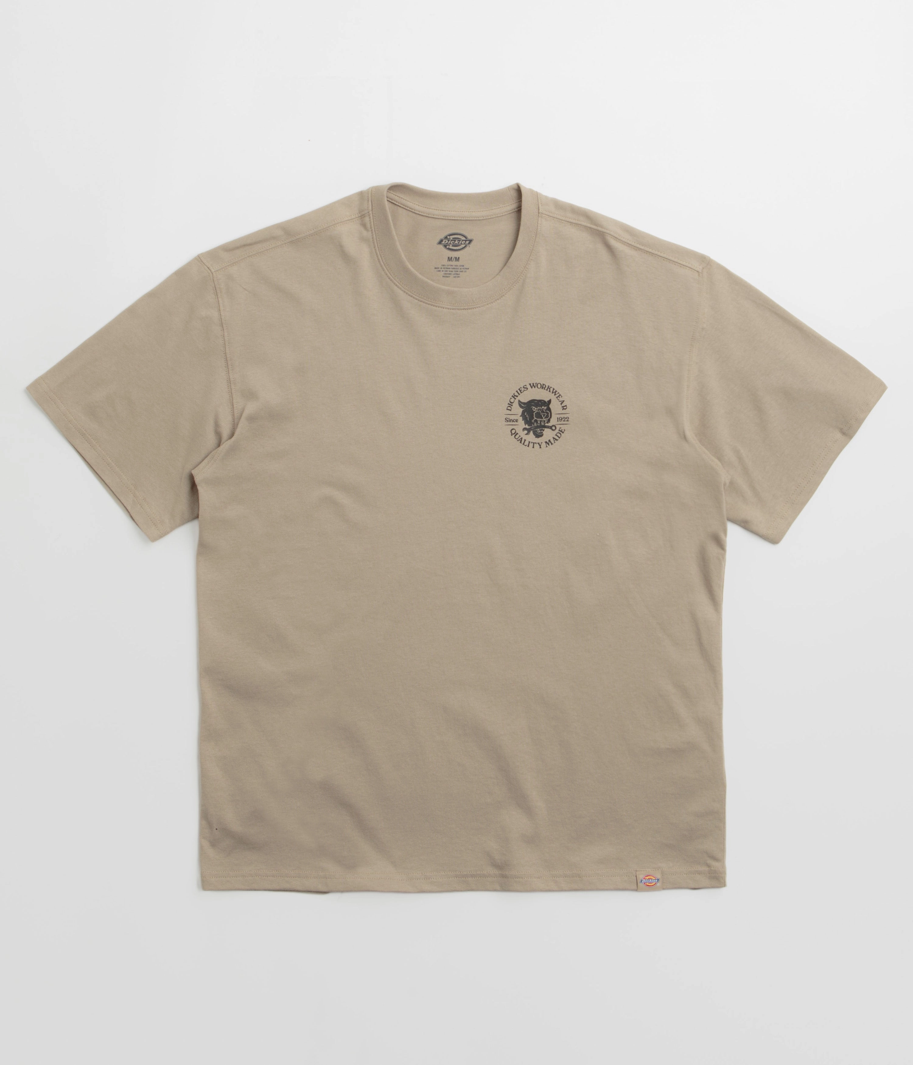Light Comfort Vintage Wash Dickies Wrench T-Shirt - Desert Sand