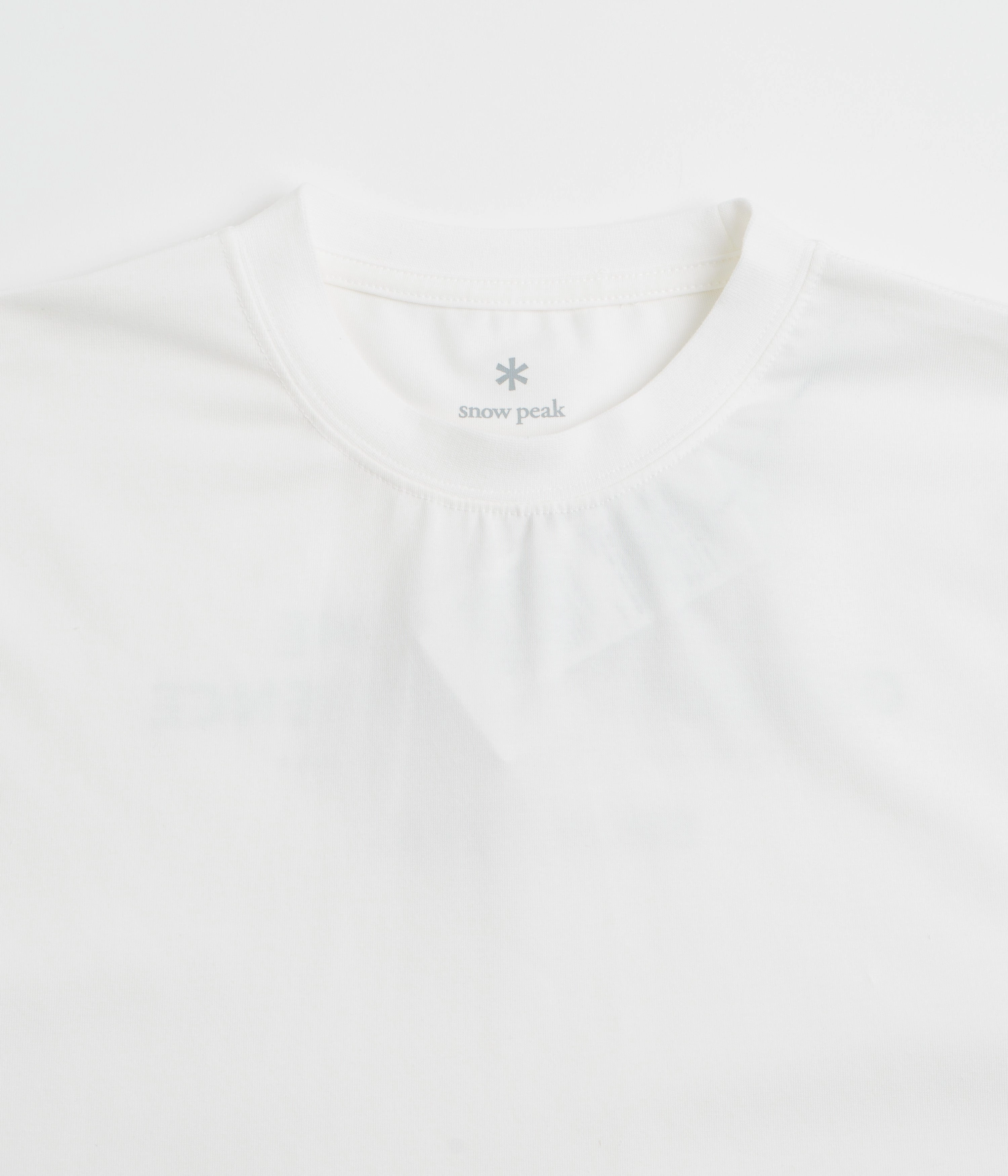 Snow Peak Typography Long Sleeve T-Shirt - Off White AntiBacterialTreatment