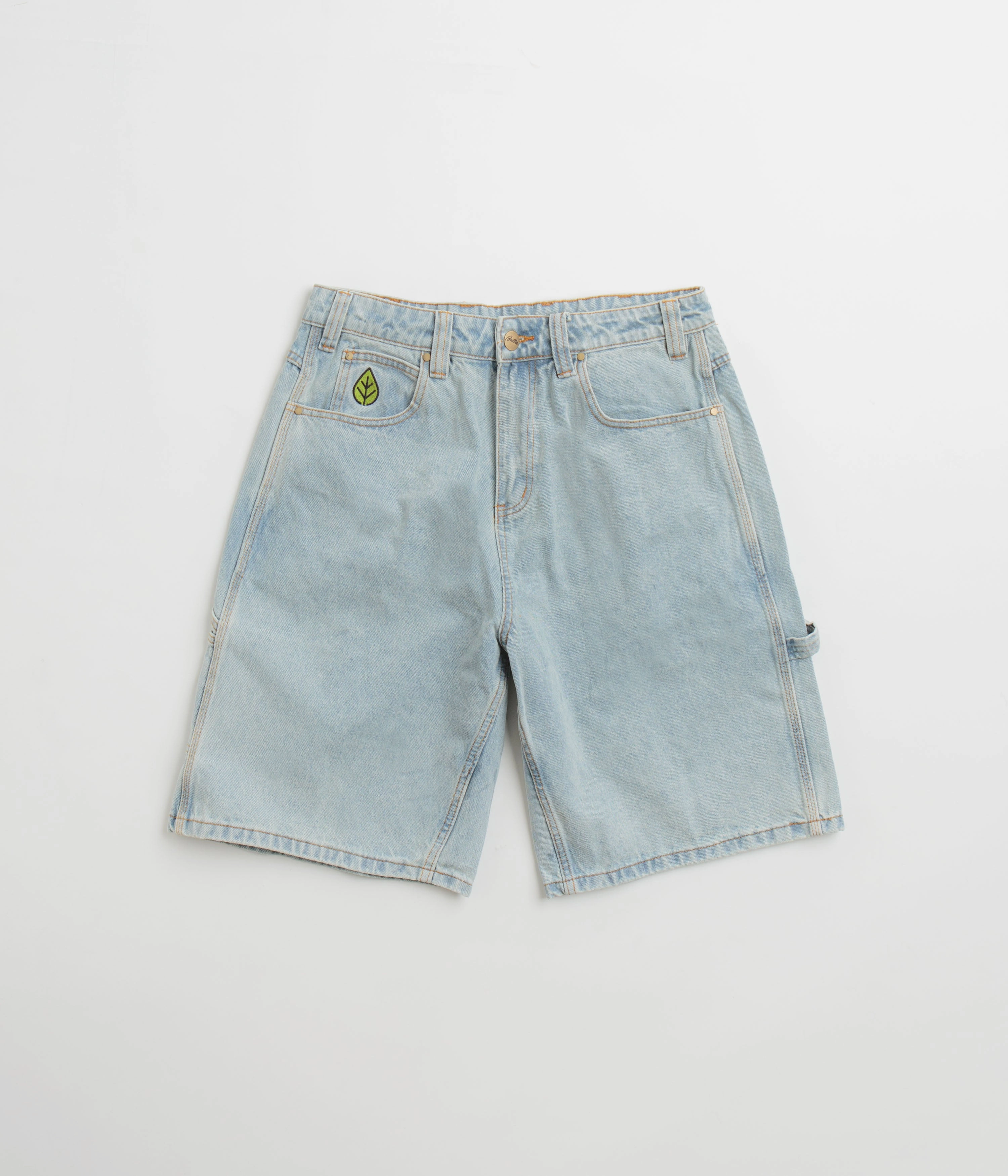 Butter Goods Weathergear Denim Shorts - Faded Light Wash education industry
