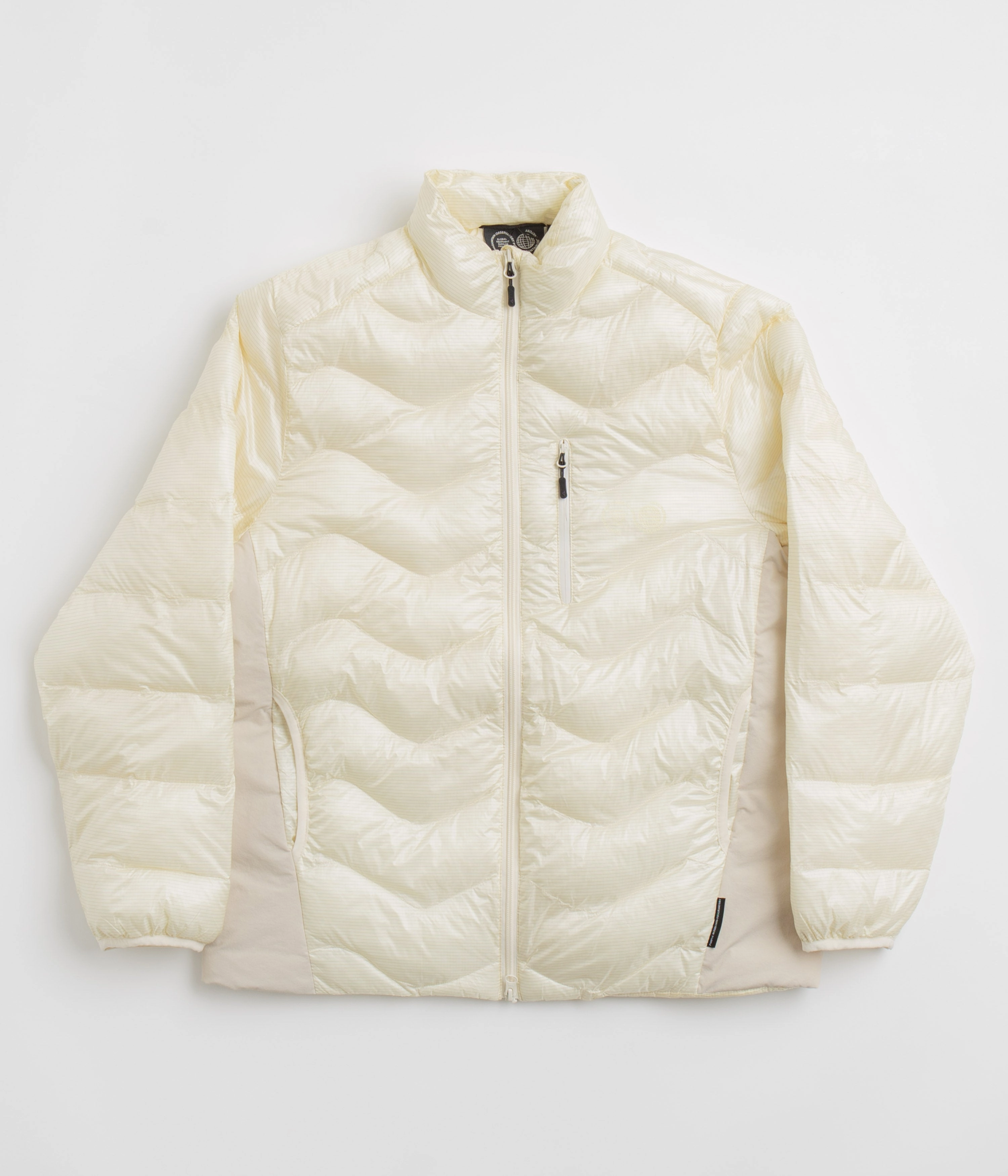 Primaloft Insulation Purple Mountain Observatory Waves Light Puffer Jacket - Ecru
