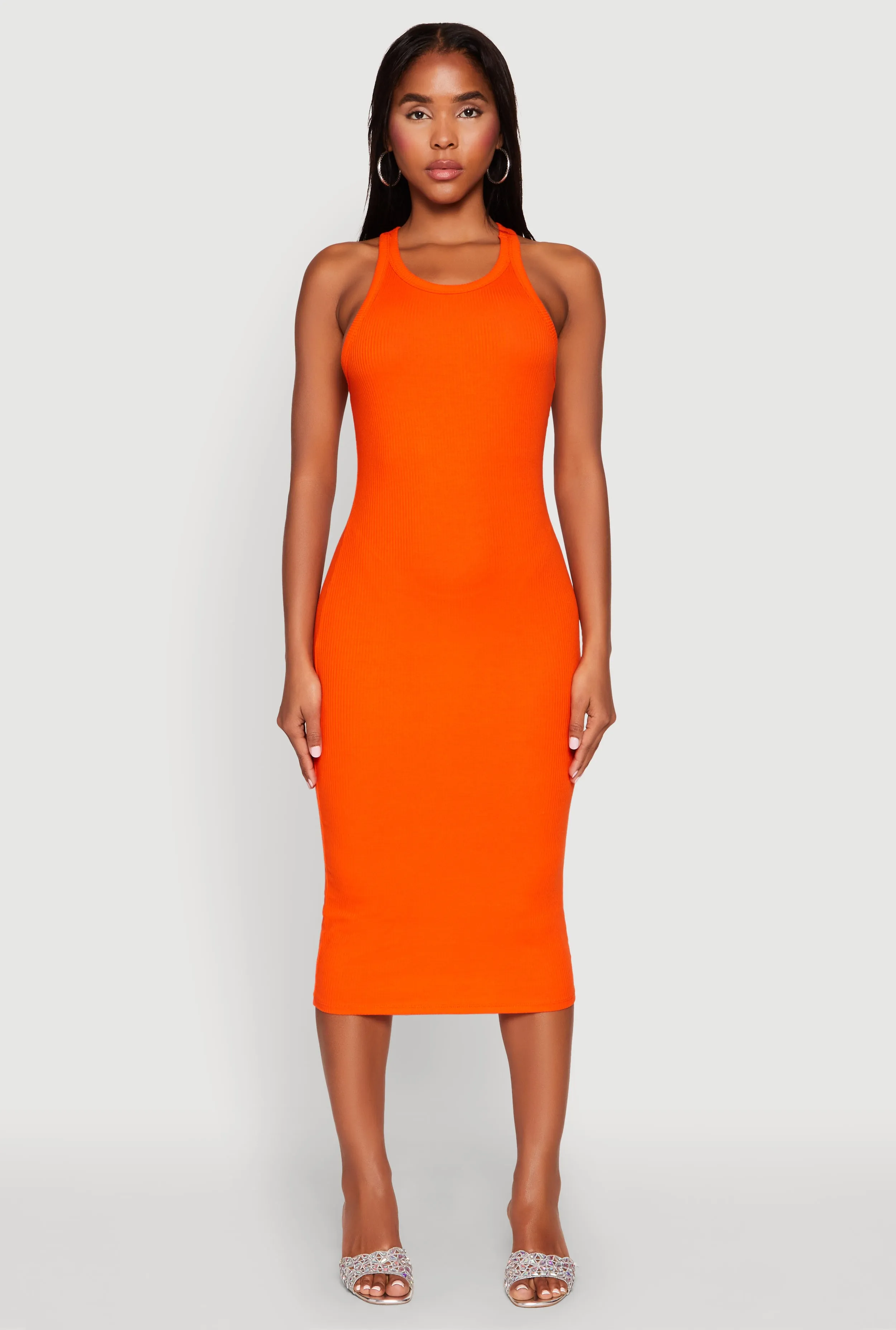 Racerback Midi Tank Dress Party Safe