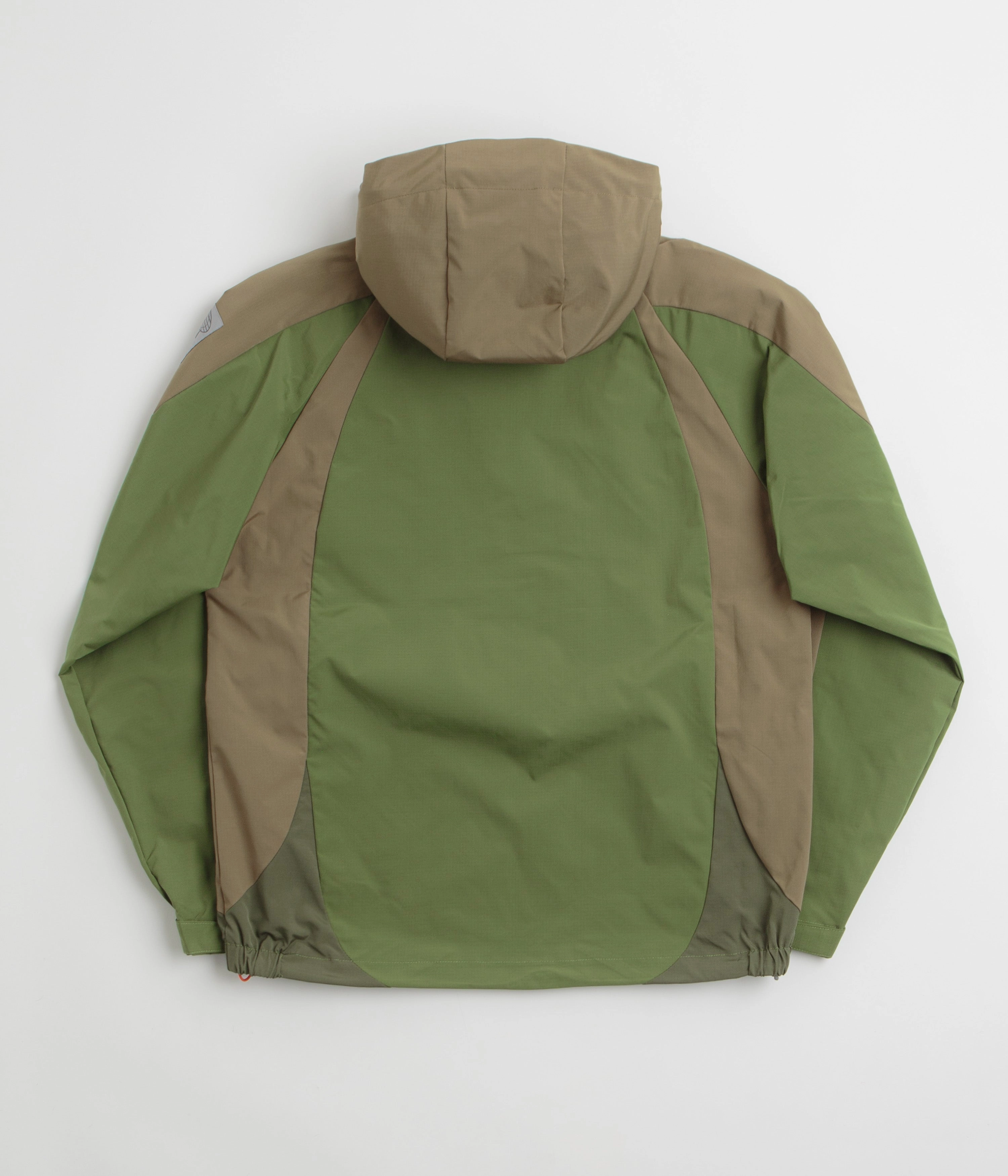 Recycled Material OdorResistantTreatment Butter Goods Contour Anorak Jacket - Sage / Stone