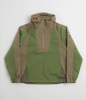 Trail To Town Single Buttons Butter Goods Contour Anorak Jacket - Sage / Stone