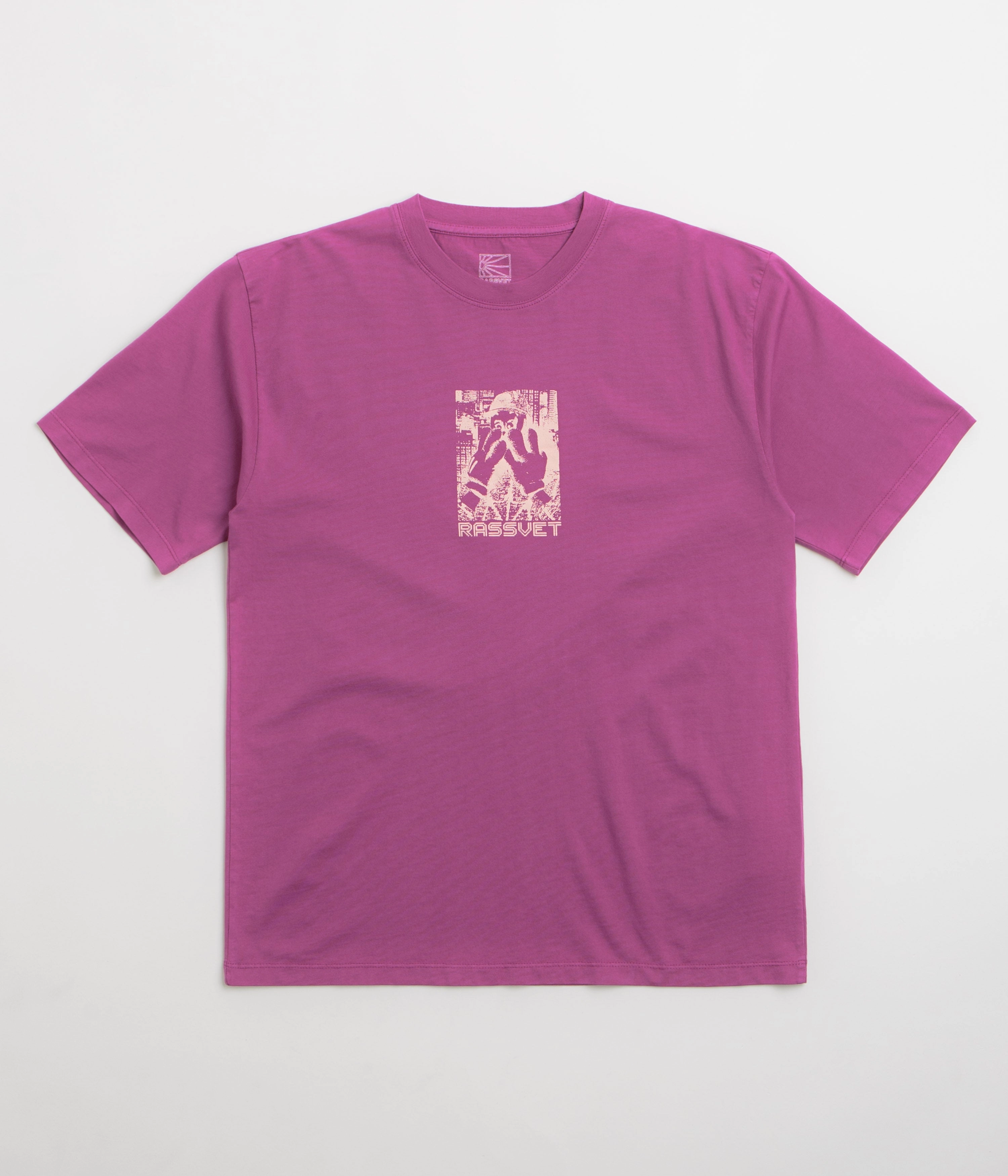 Vibrant Prints Recycled Material Rassvet Captek T-Shirt - Magenta