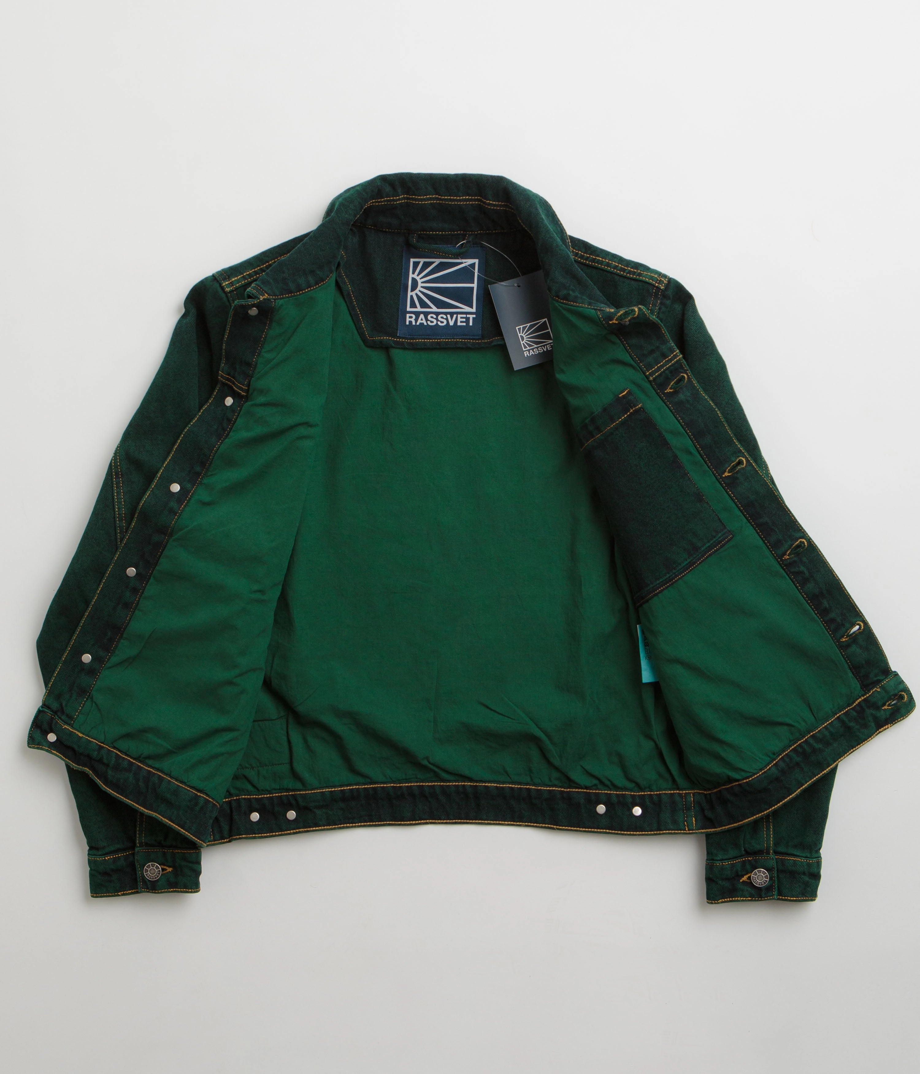 Rassvet Lined Denim Jacket - Green All Season