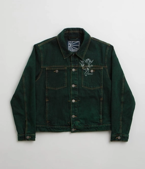 Rassvet Lined Denim Jacket - Green Street Ready StretchableMaterial