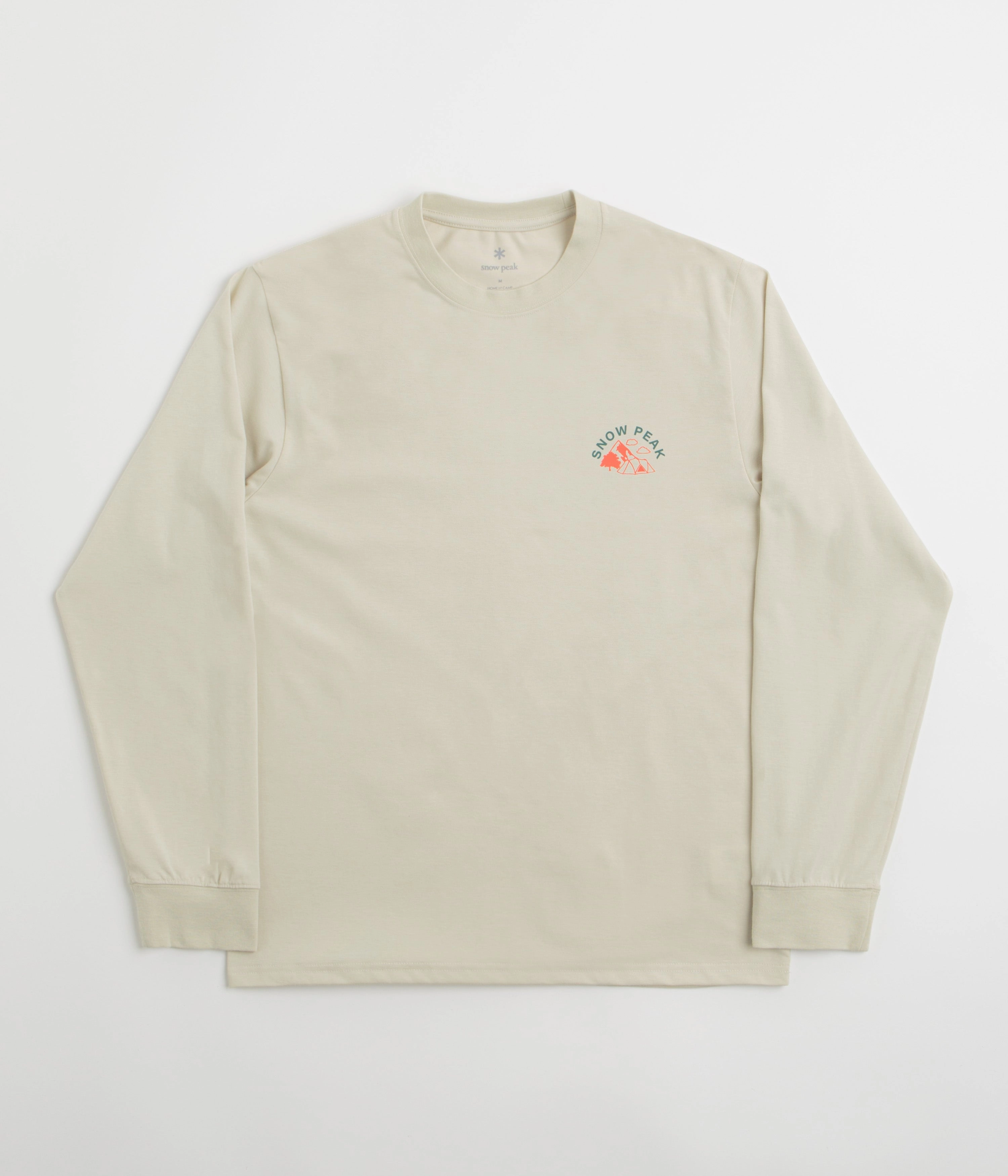 Snow Peak Living With Nature Long Sleeve T-Shirt - Ivory Weekend Outfit