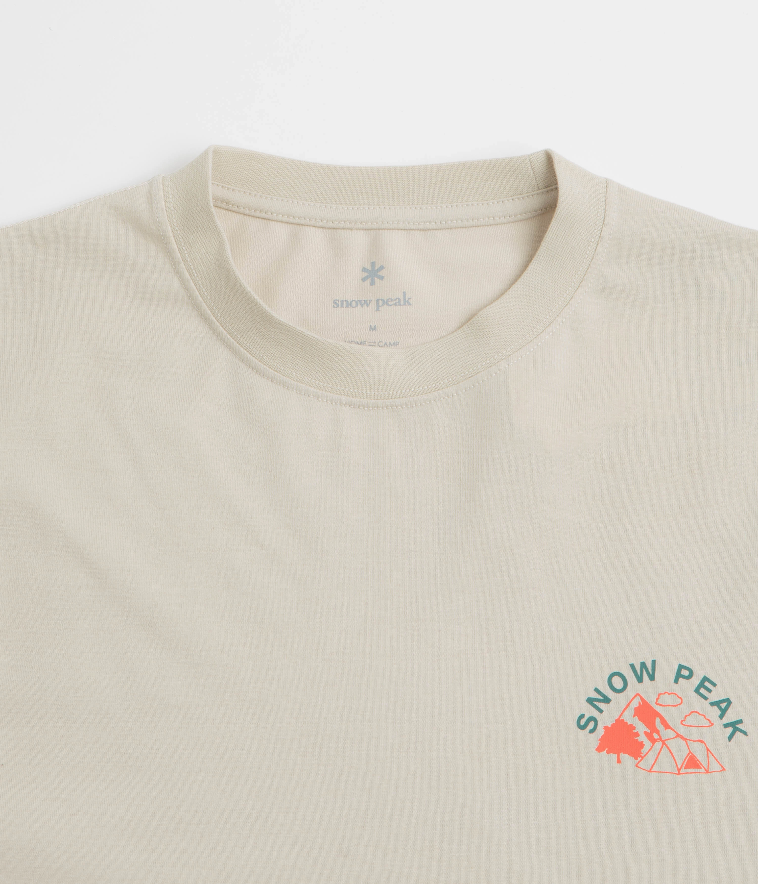 Snow Peak Living With Nature Long Sleeve T-Shirt - Ivory Classic Look Teenager coolness