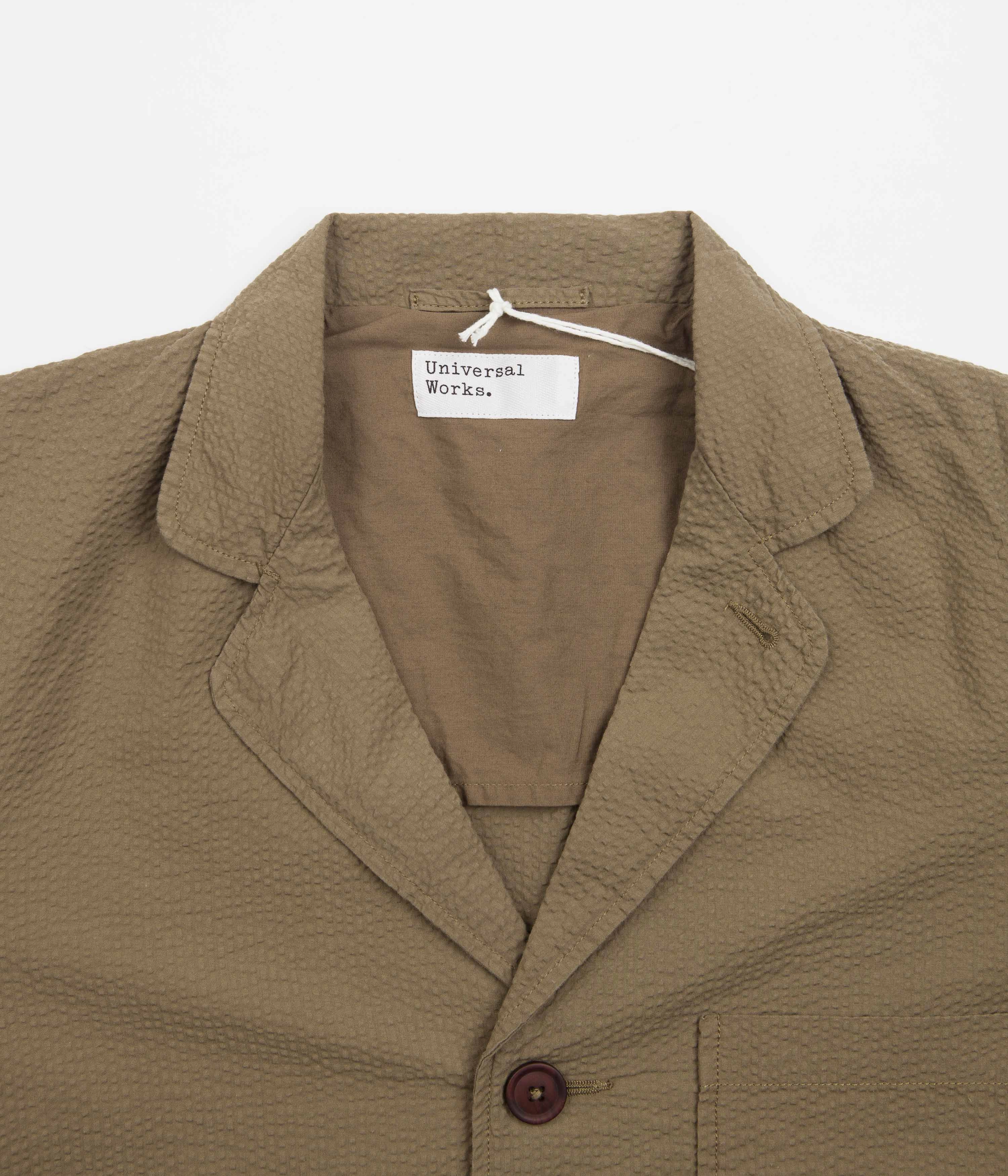 LightPadding Neutral Style Universal Works Three Button Jacket - Olive