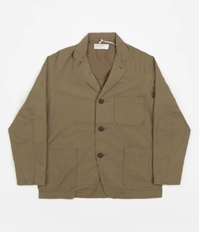 Breathable Outer Shell Universal Works Three Button Jacket - Olive
