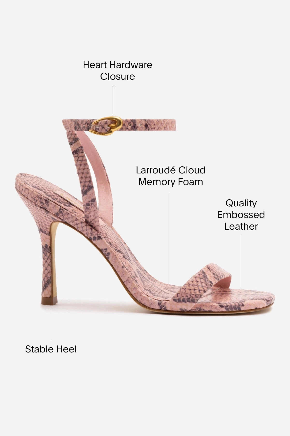 Veronina Sandal In Tulip Python Embossed Leather Slip Resistant Tread Design Comfortable Daily Footwear