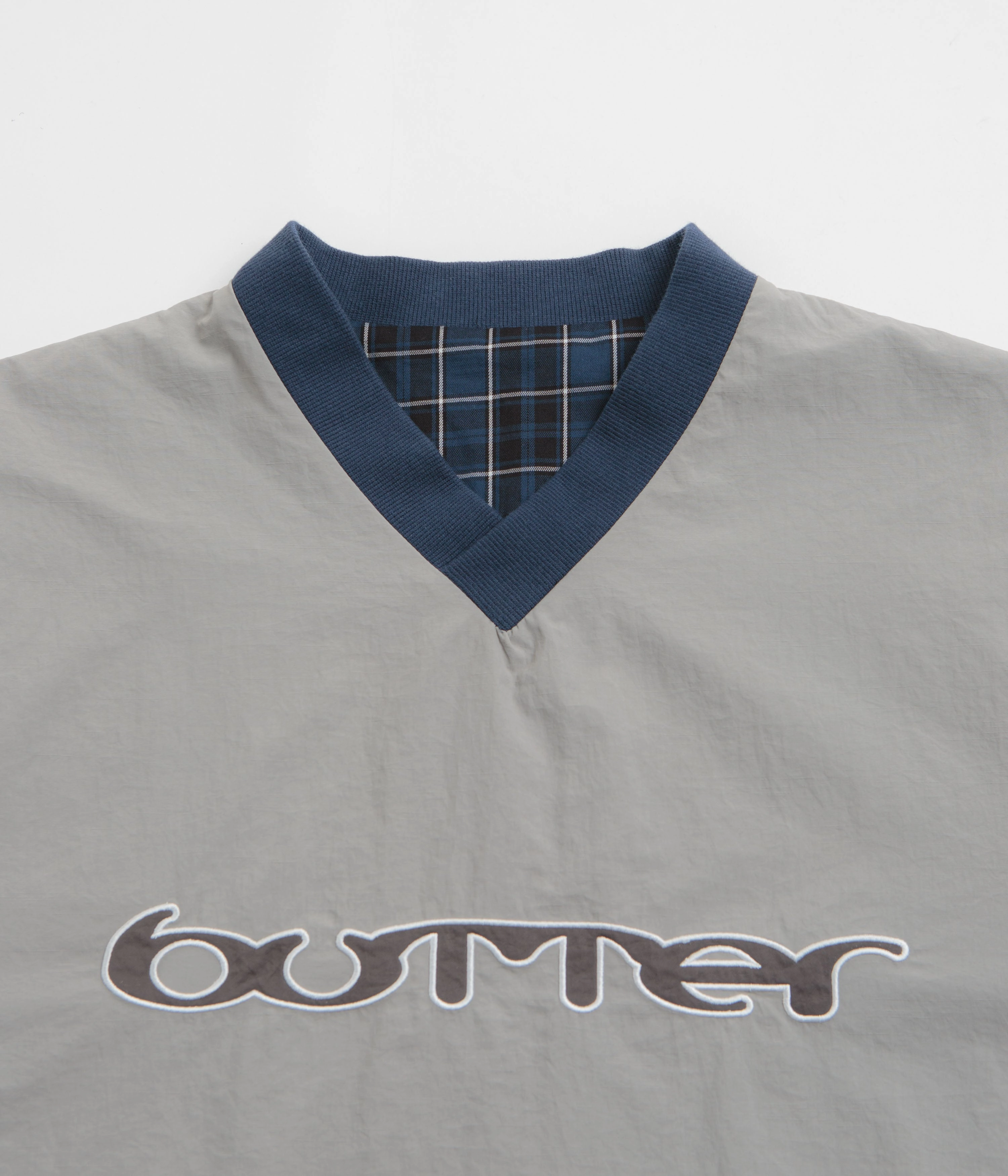 Butter Goods Reversible Dugout Pullover Jacket - Grey / Navy QuickAccess Pockets