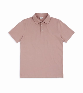 Modern Casual Breathable Design Trunk Moxon Short Sleeve Polo Shirt: Dusty Pink