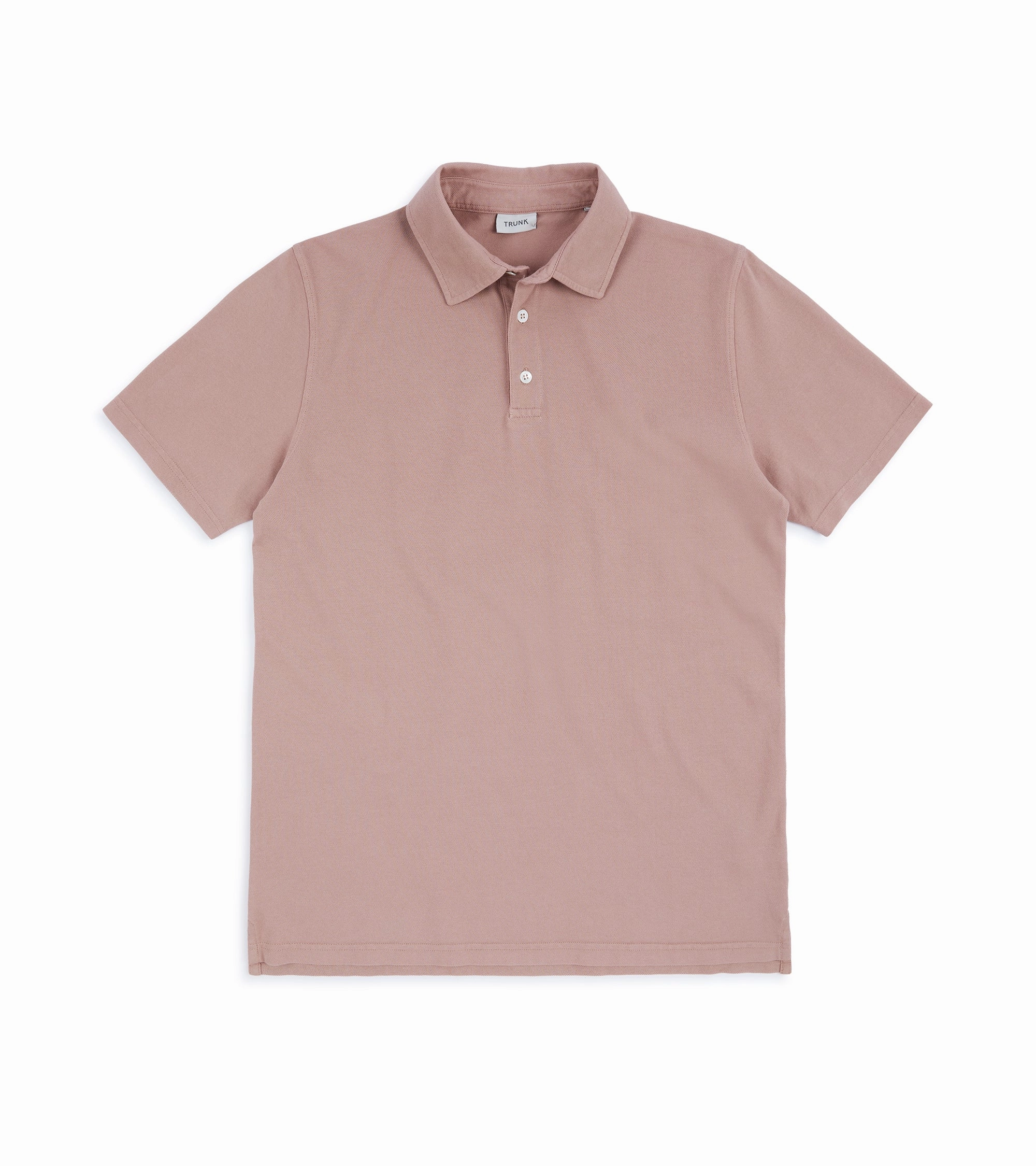 Modern Casual Breathable Design Trunk Moxon Short Sleeve Polo Shirt: Dusty Pink