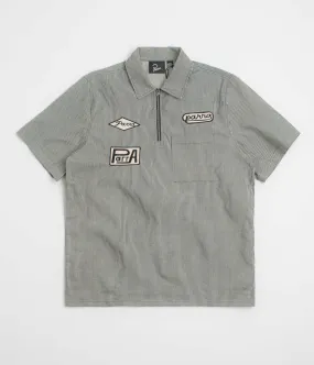 by Parra Work Later Short Sleeve Shirt - Blue networking event Printed Pattern