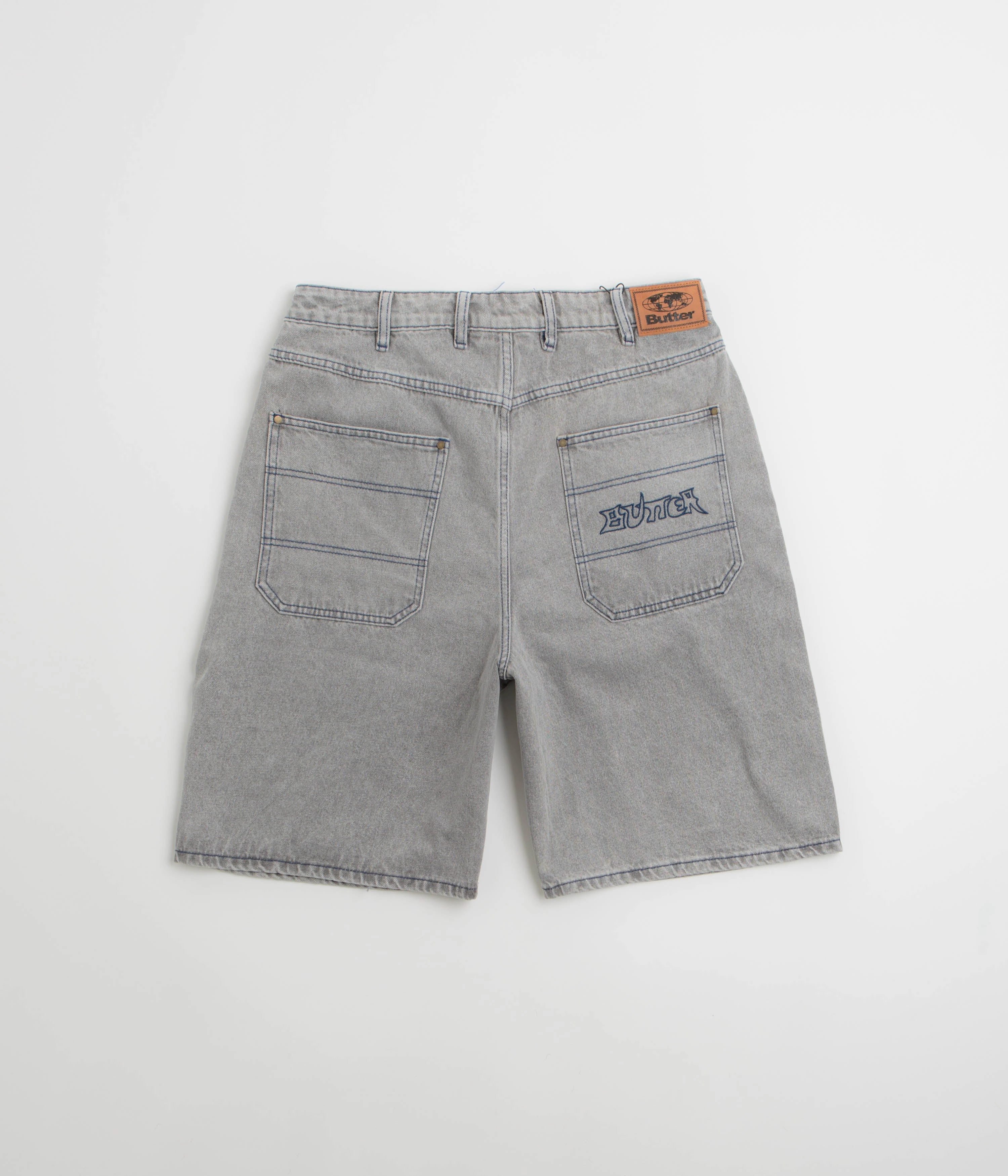 Freedom Movement Butter Goods Encounter Denim Shorts - Washed Soft Grey