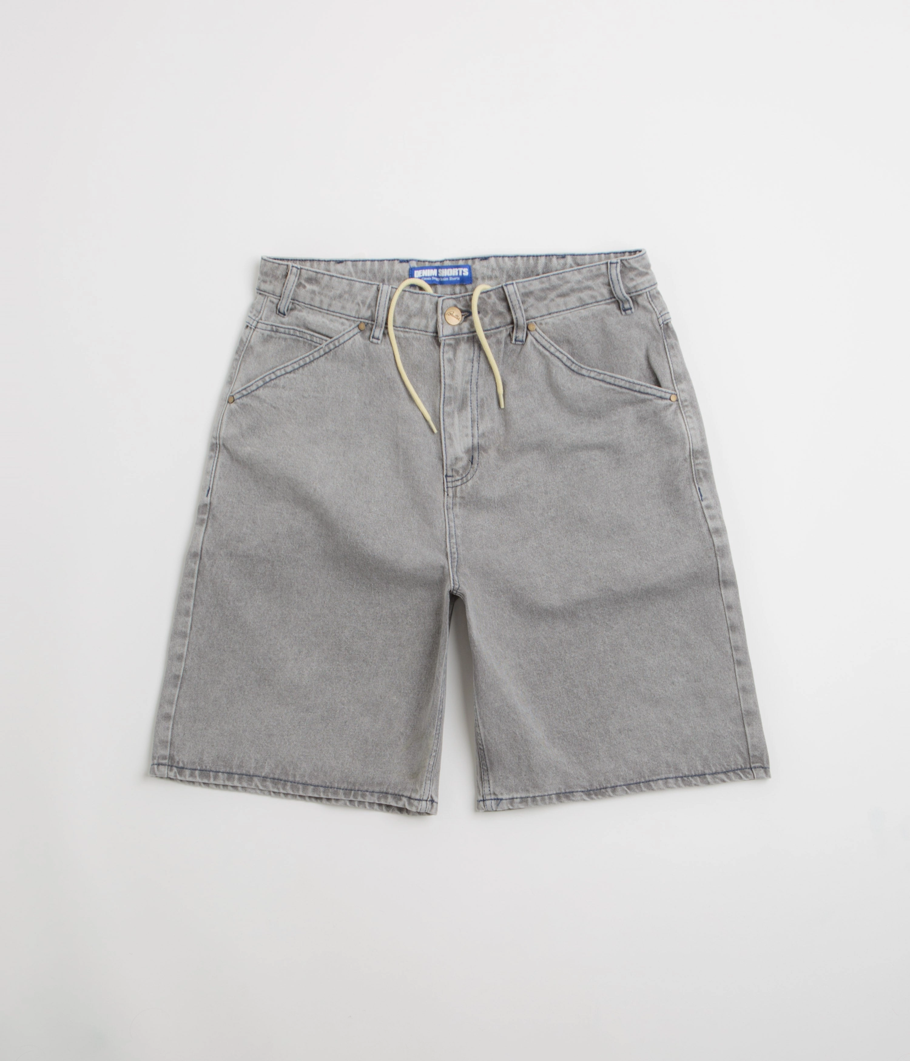 Modern Aesthetic Water - repellent Butter Goods Encounter Denim Shorts - Washed Soft Grey