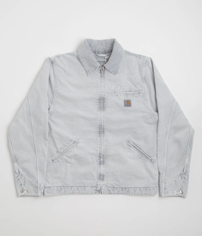 RubberizedTrim Carhartt OG Detroit Jacket - Black / Black Chalk Wash