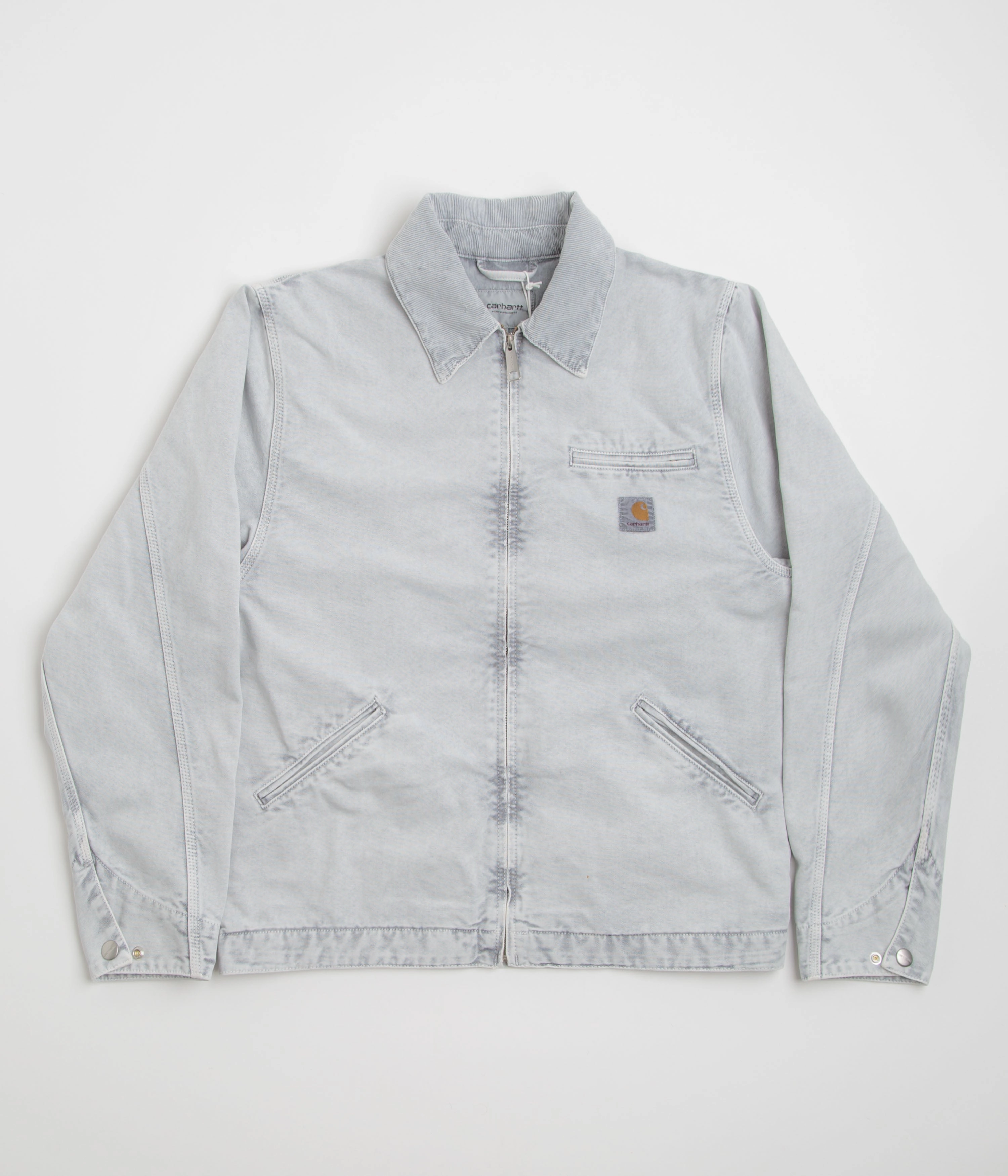 RubberizedTrim Carhartt OG Detroit Jacket - Black / Black Chalk Wash