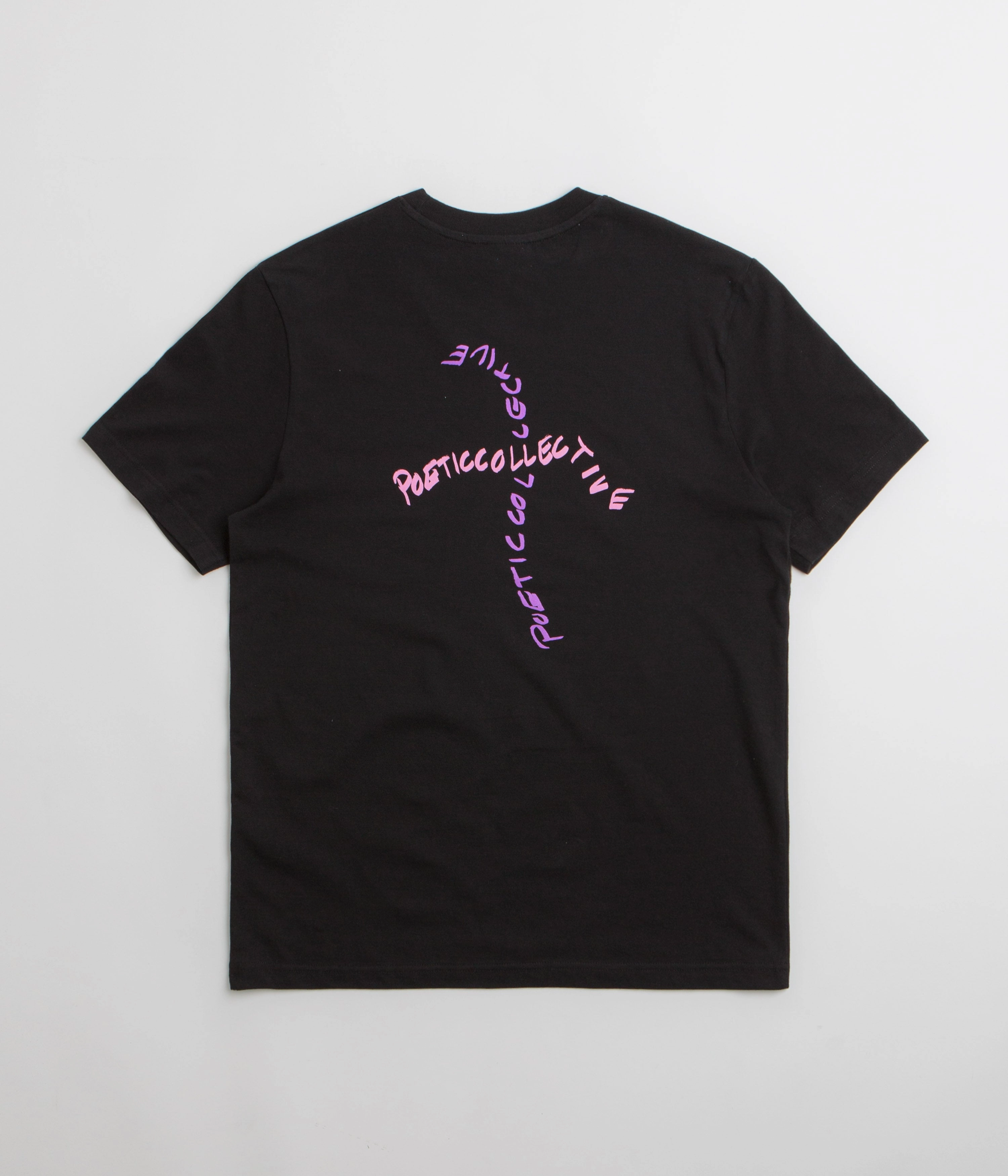 QuickDryTechnology Simple Look Poetic Collective Cross T-Shirt - Black