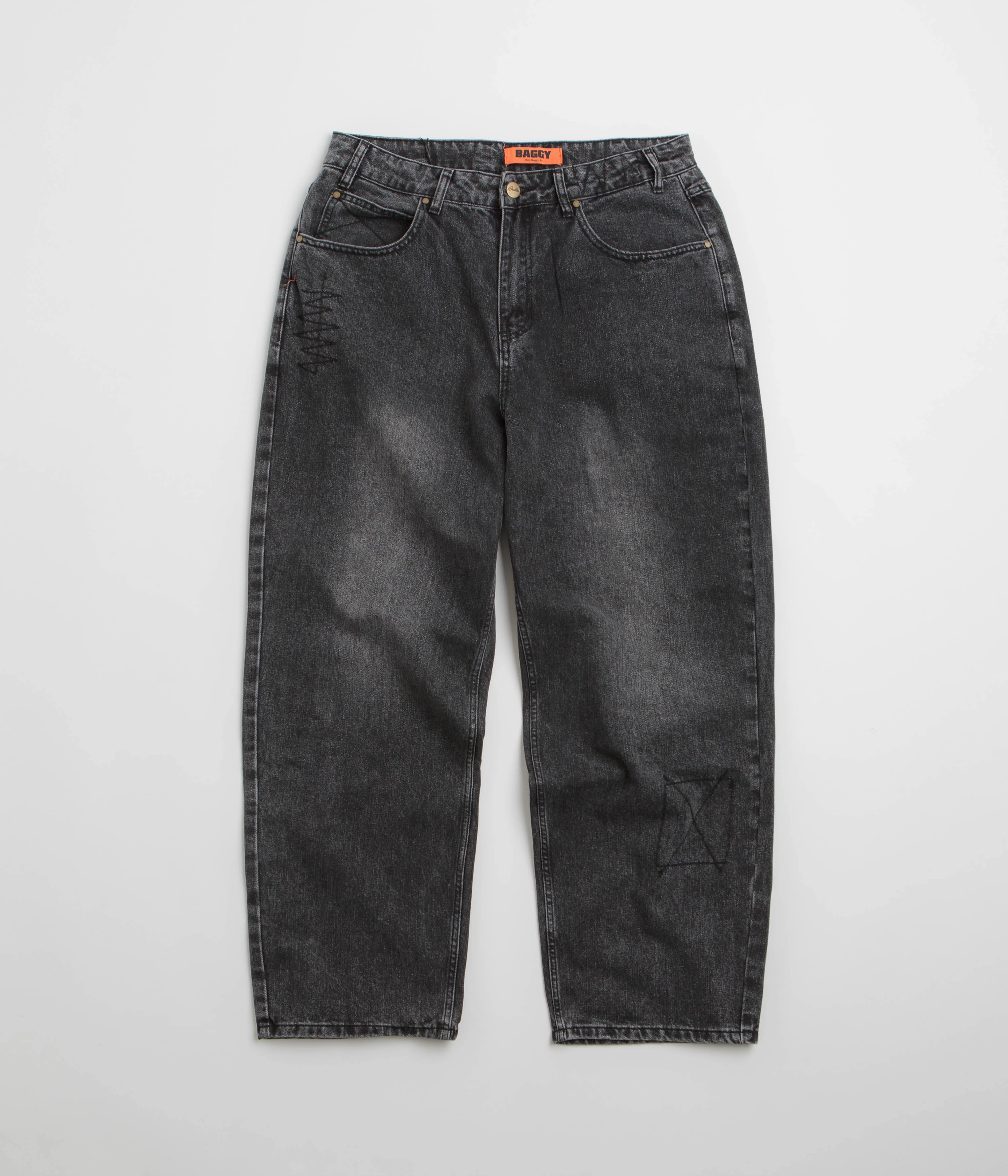 Butter Goods Stitch Jeans - Distressed Grey Outdoor Ready Anti Snag Threading