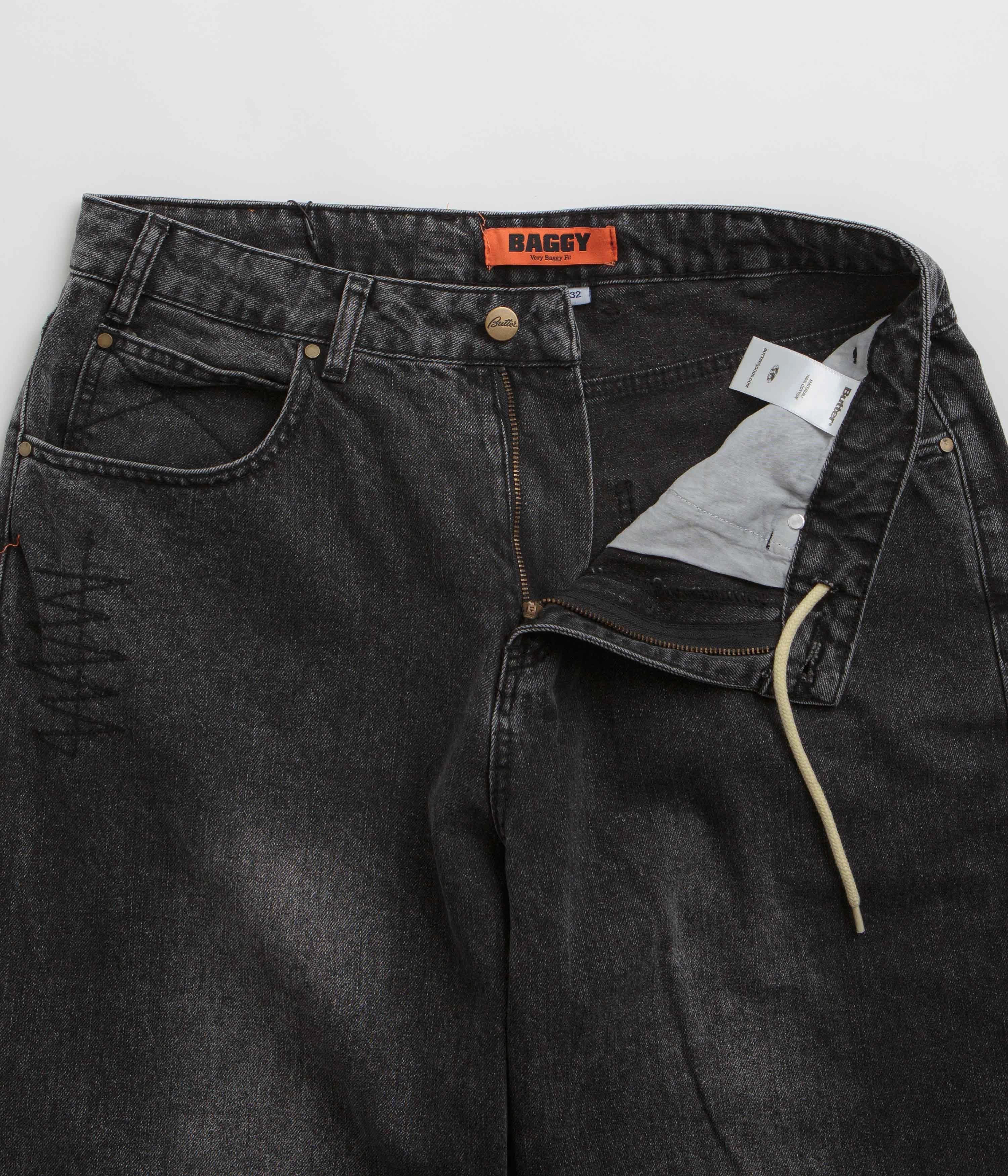 Slim Shape Casual Comfort Look Butter Goods Stitch Jeans - Distressed Grey