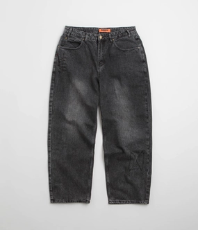 Butter Goods Stitch Jeans - Distressed Grey Outdoor Ready Anti Snag Threading