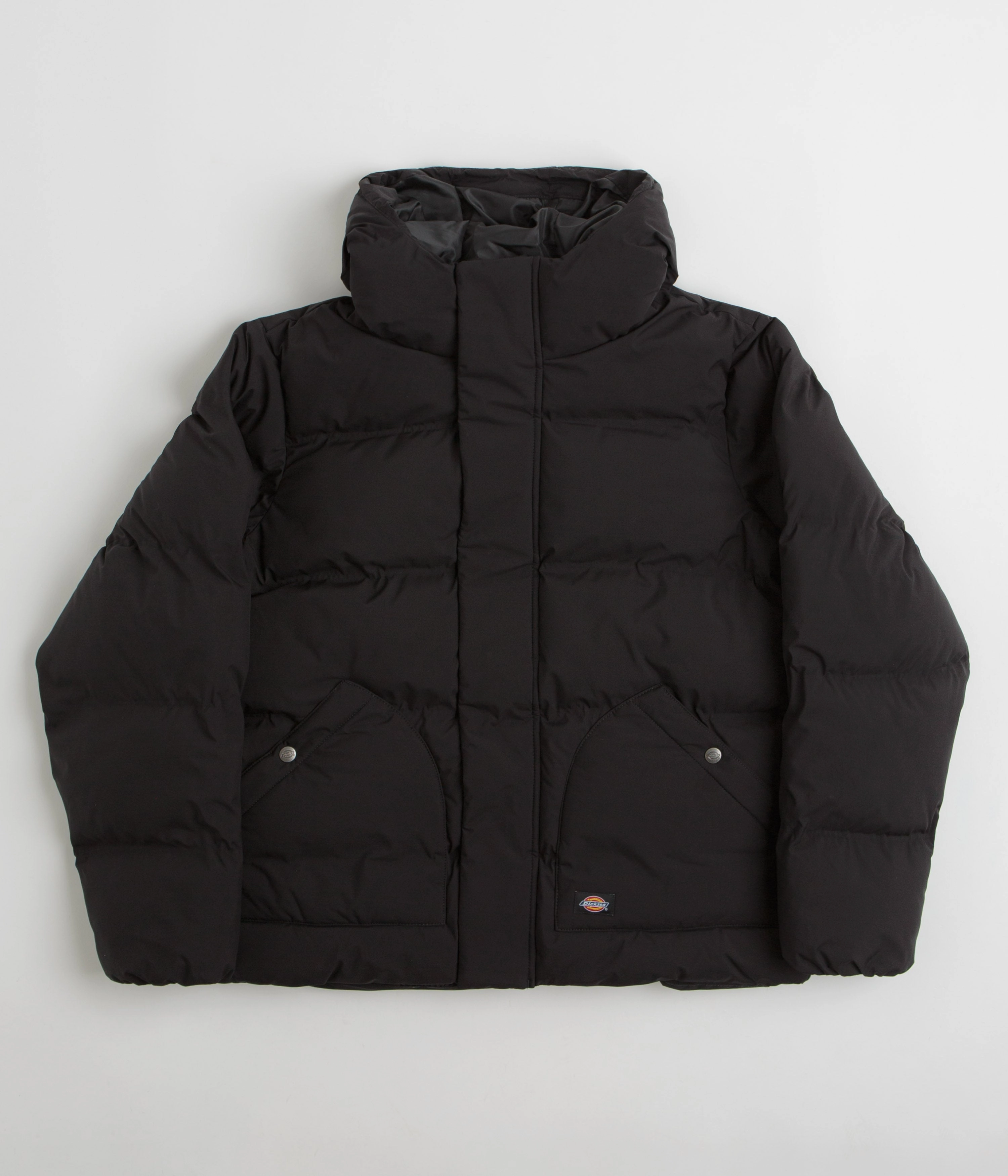 Static Dissipating Threading Dickies Eagleville Hooded Puffer Jacket - Black