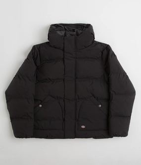 Static Dissipating Threading Dickies Eagleville Hooded Puffer Jacket - Black