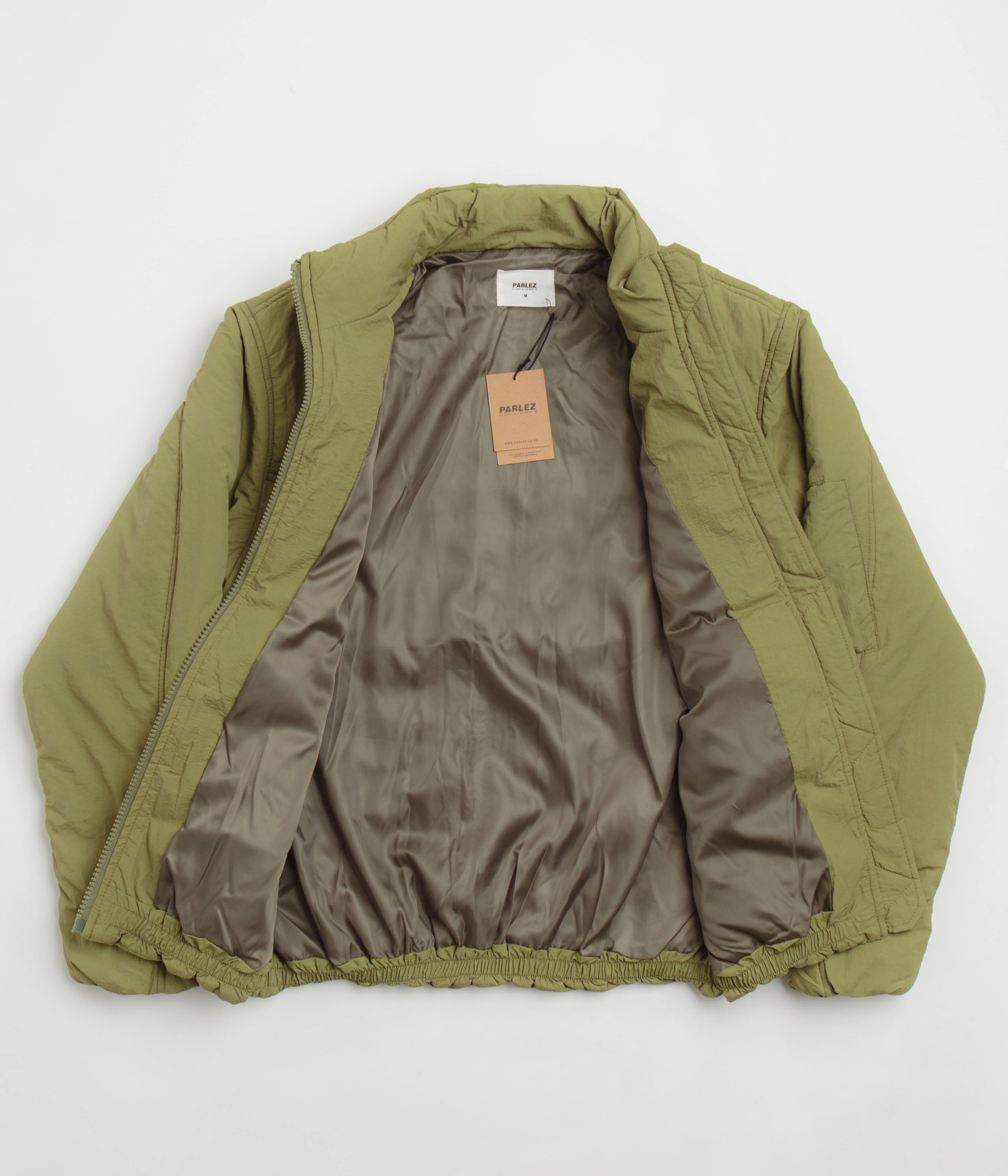 Reinforced Seam Construction Lightweight Warmth Core Parlez Mako Jacket - Olive Green